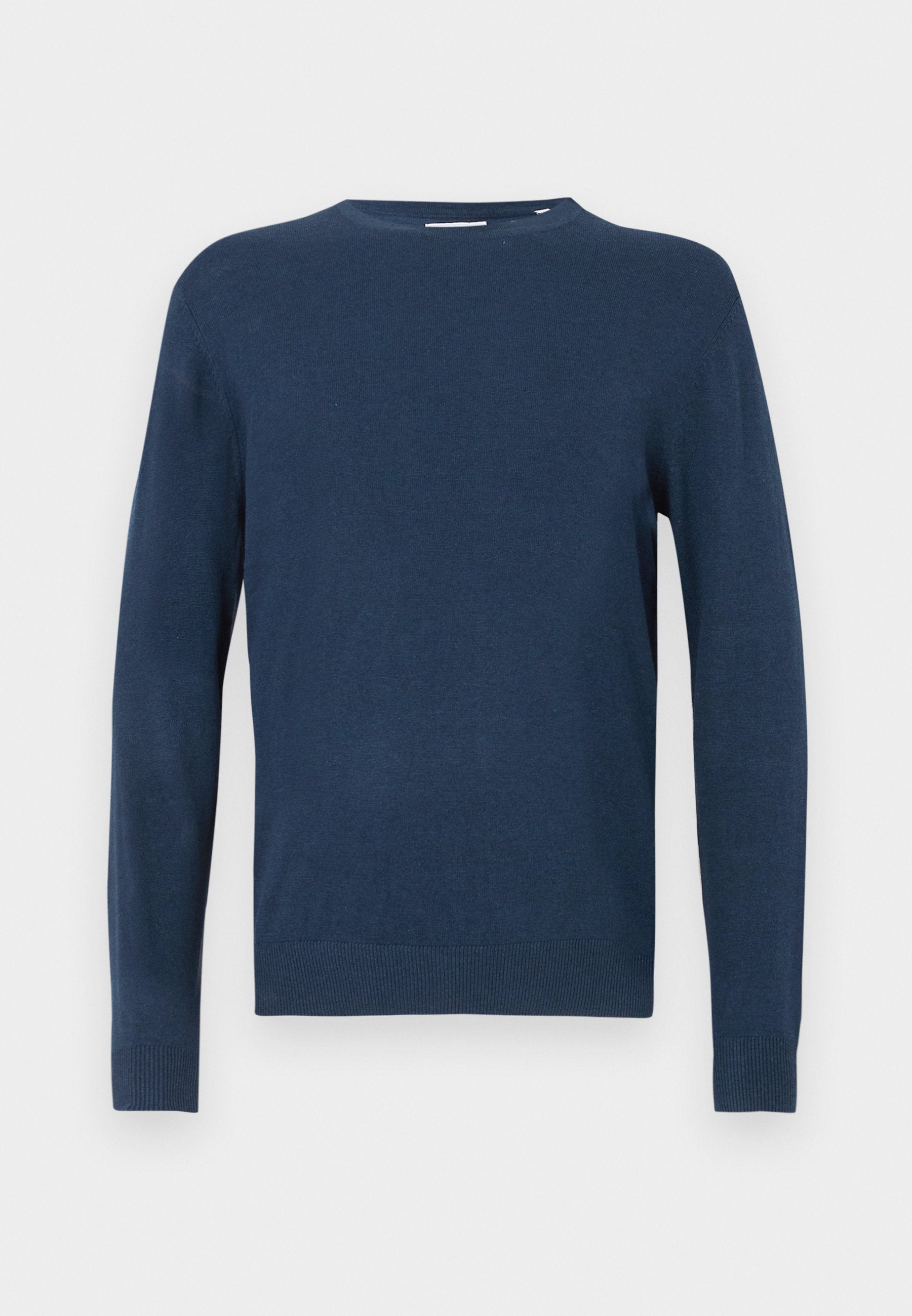 Knitted Plain Knitted - Jumper - dunkelblau