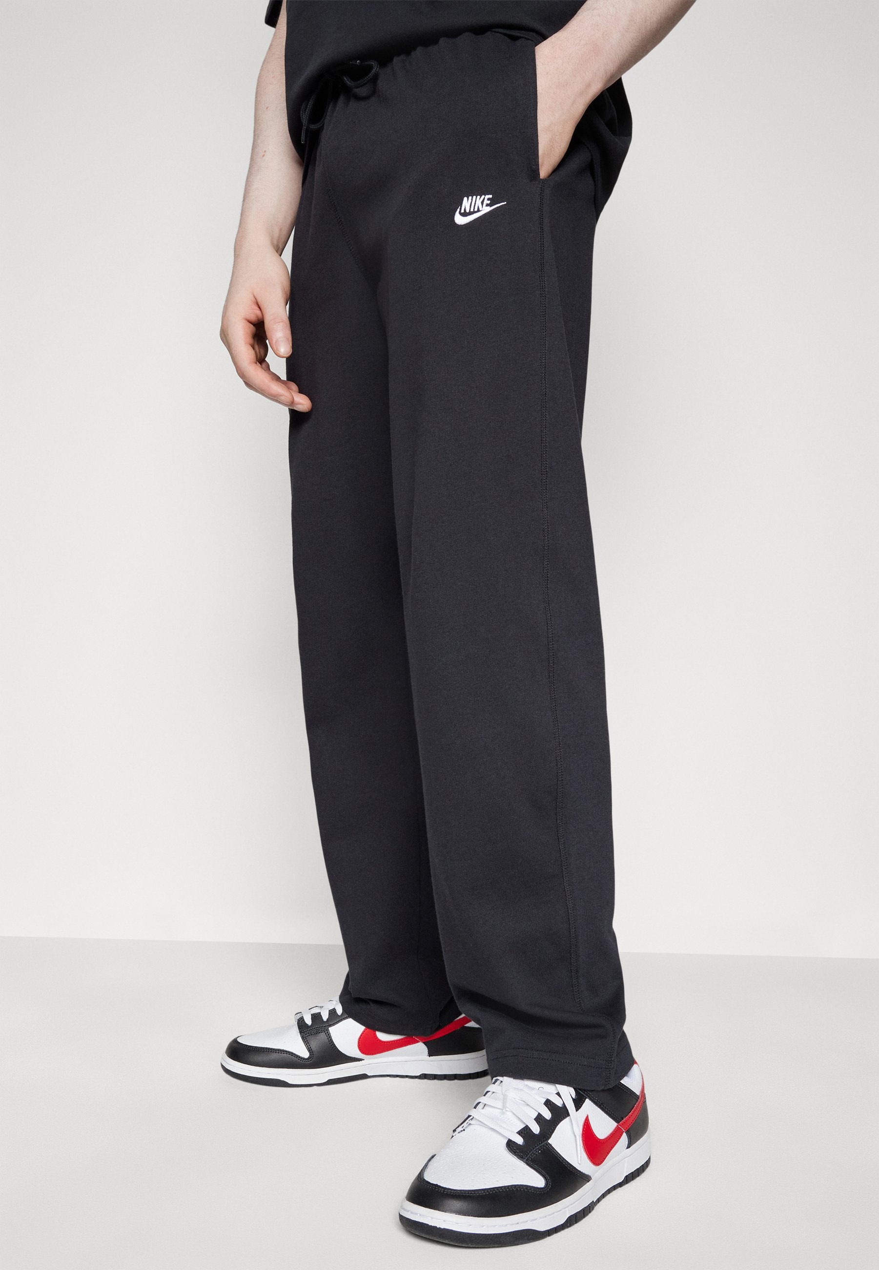 Tracksuit bottoms - black/(white)