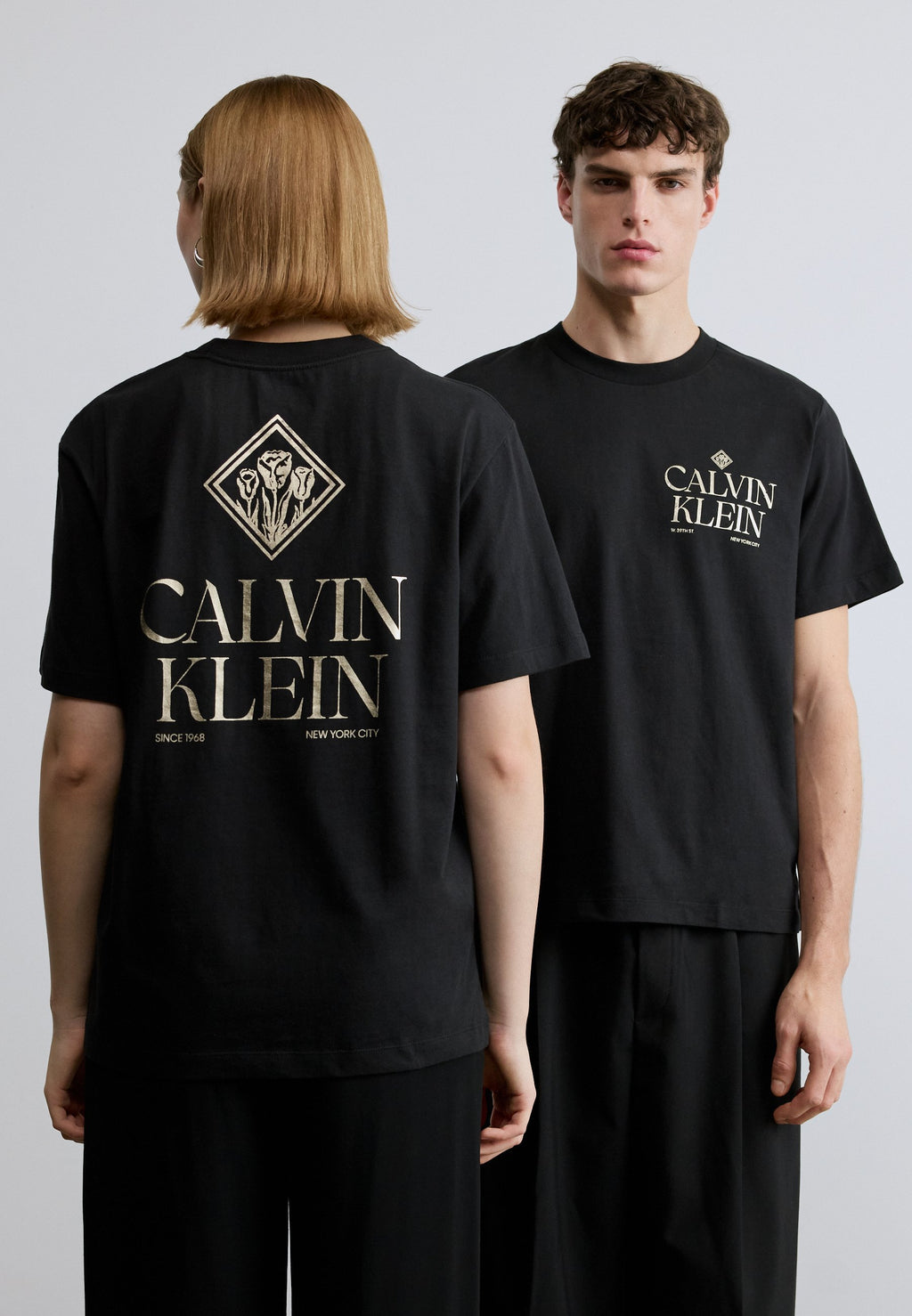 TEE-SHIRT GRAPHIQUE ROSES ANNÉES 20 UNISEXE - T-shirt imprimé - noir