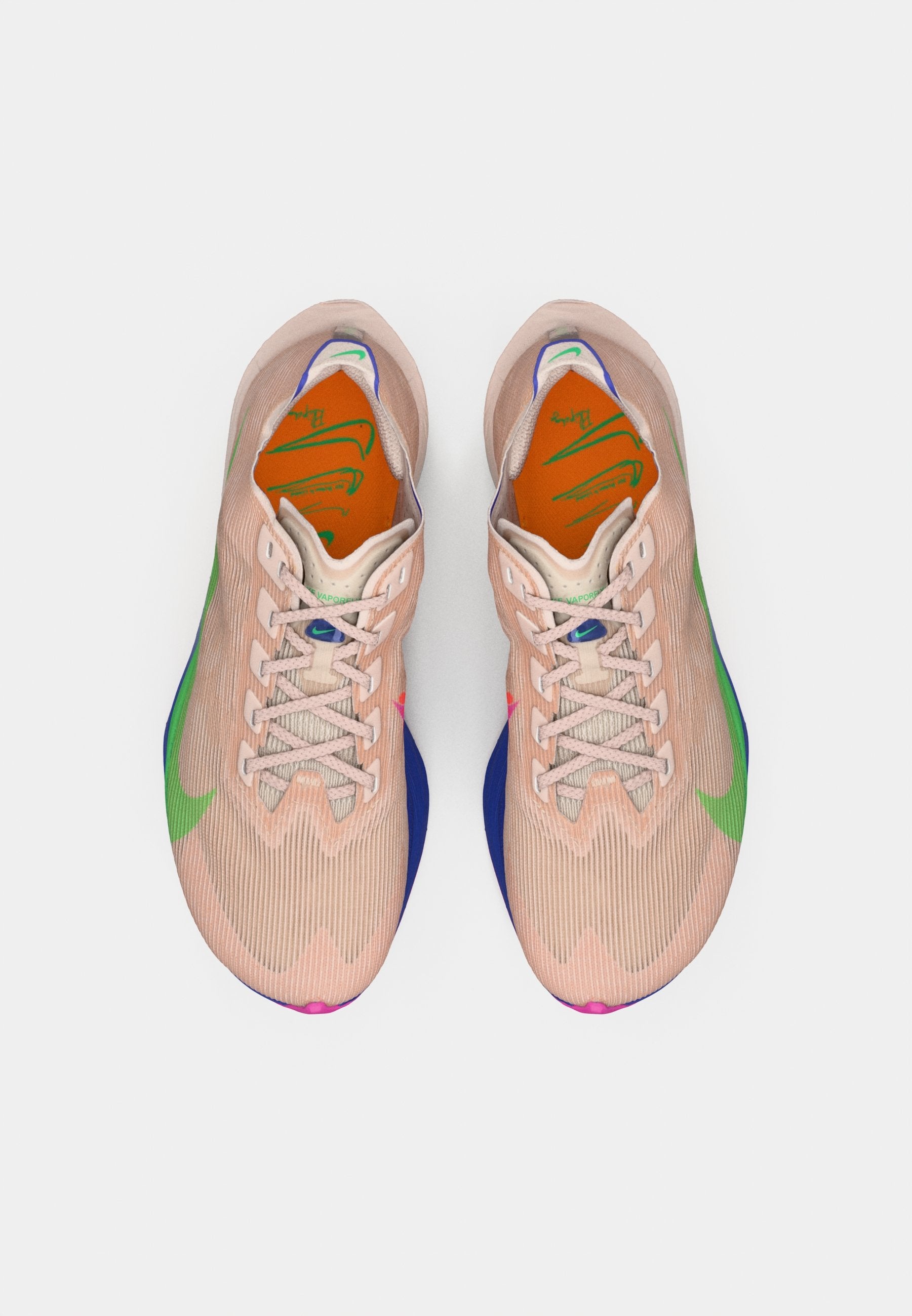 VAPORFLY 4 EK - Chaussures de running sur route - silt red/green shock/fire pink/bright ceramic/persian violet/spruce aura