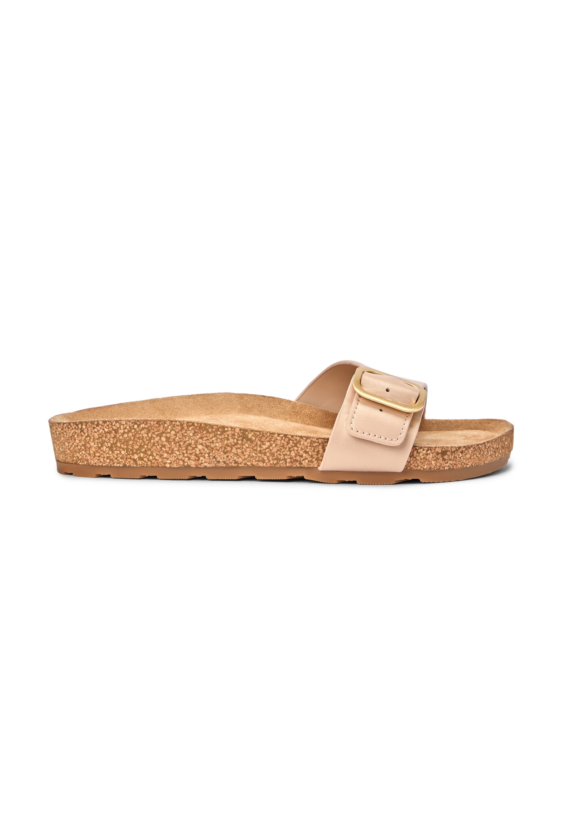 CORK FOOTBED SLIP-ON SANDALS - Pool slides - misty blush