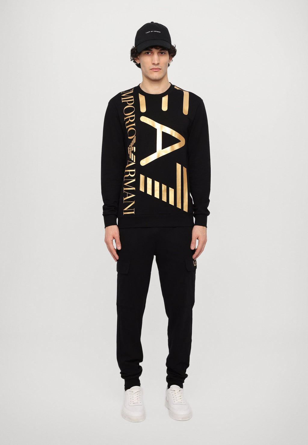 TRAIN LOGO SERIES OVERSIZE UNISEX - Sweat-shirt - black/gold