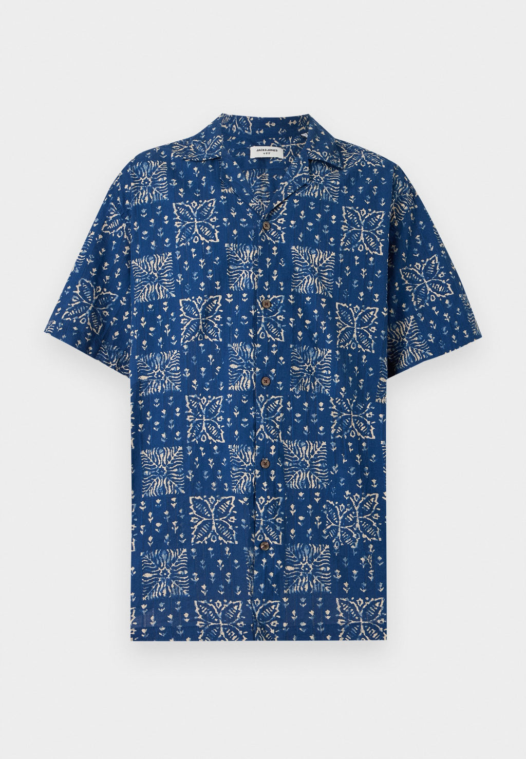 JPRBLULYON PRINT DOBBY SHIRT - Shirt - sky captain