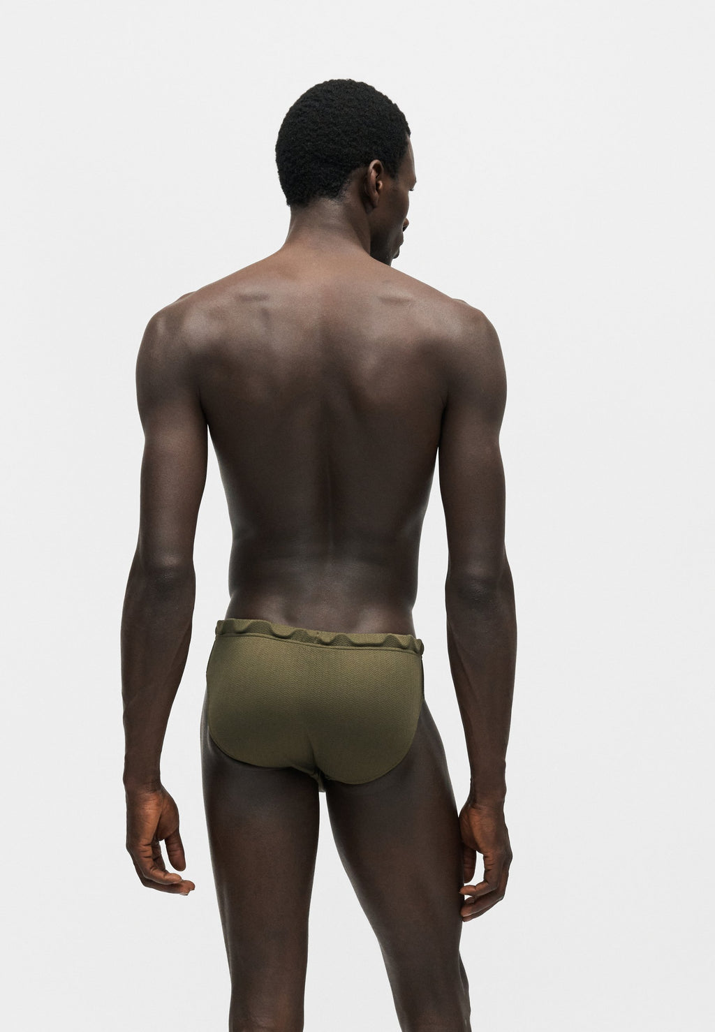 BRIEF - Swimming briefs - chevron olive