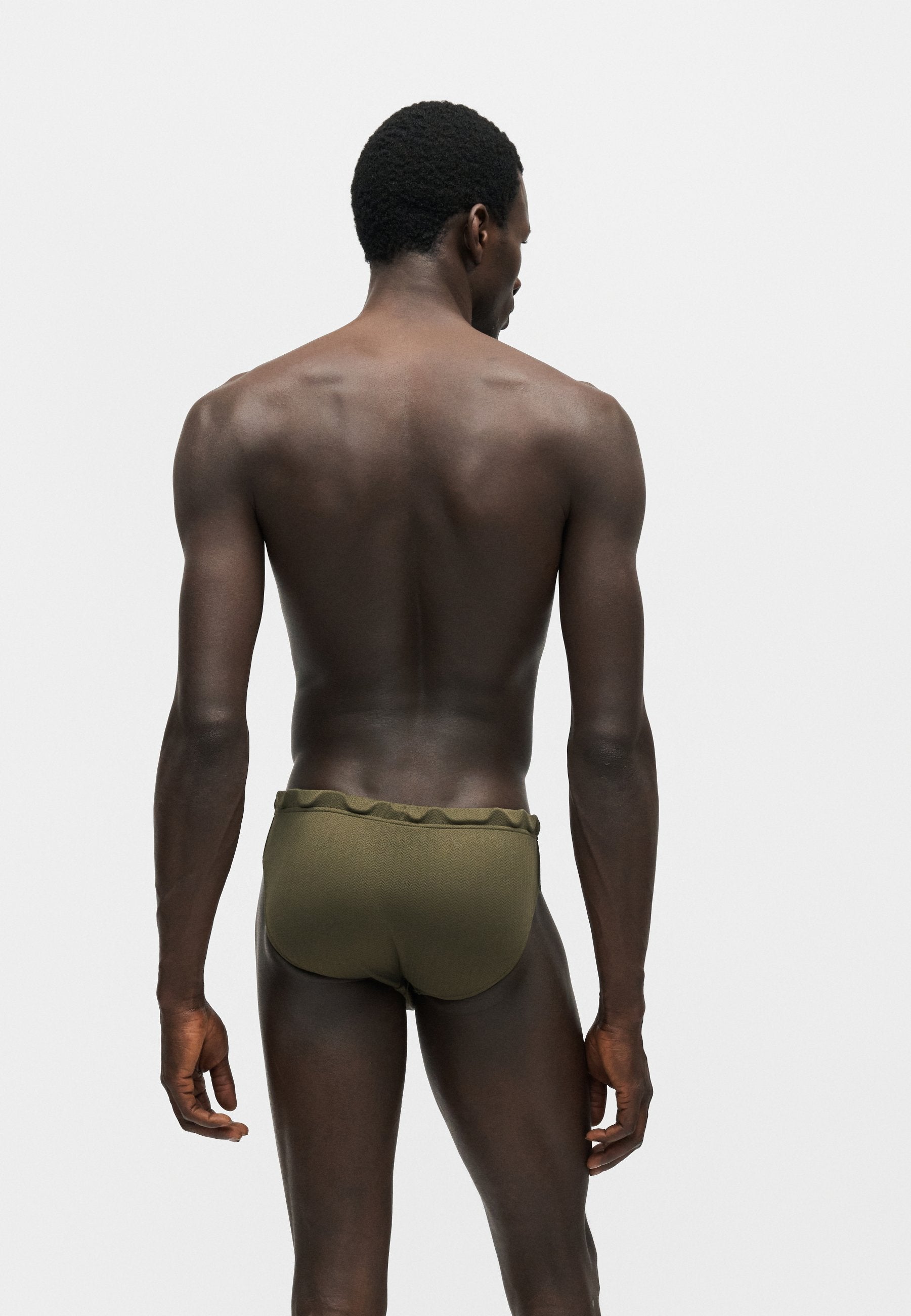 BRIEF - Swimming briefs - chevron olive