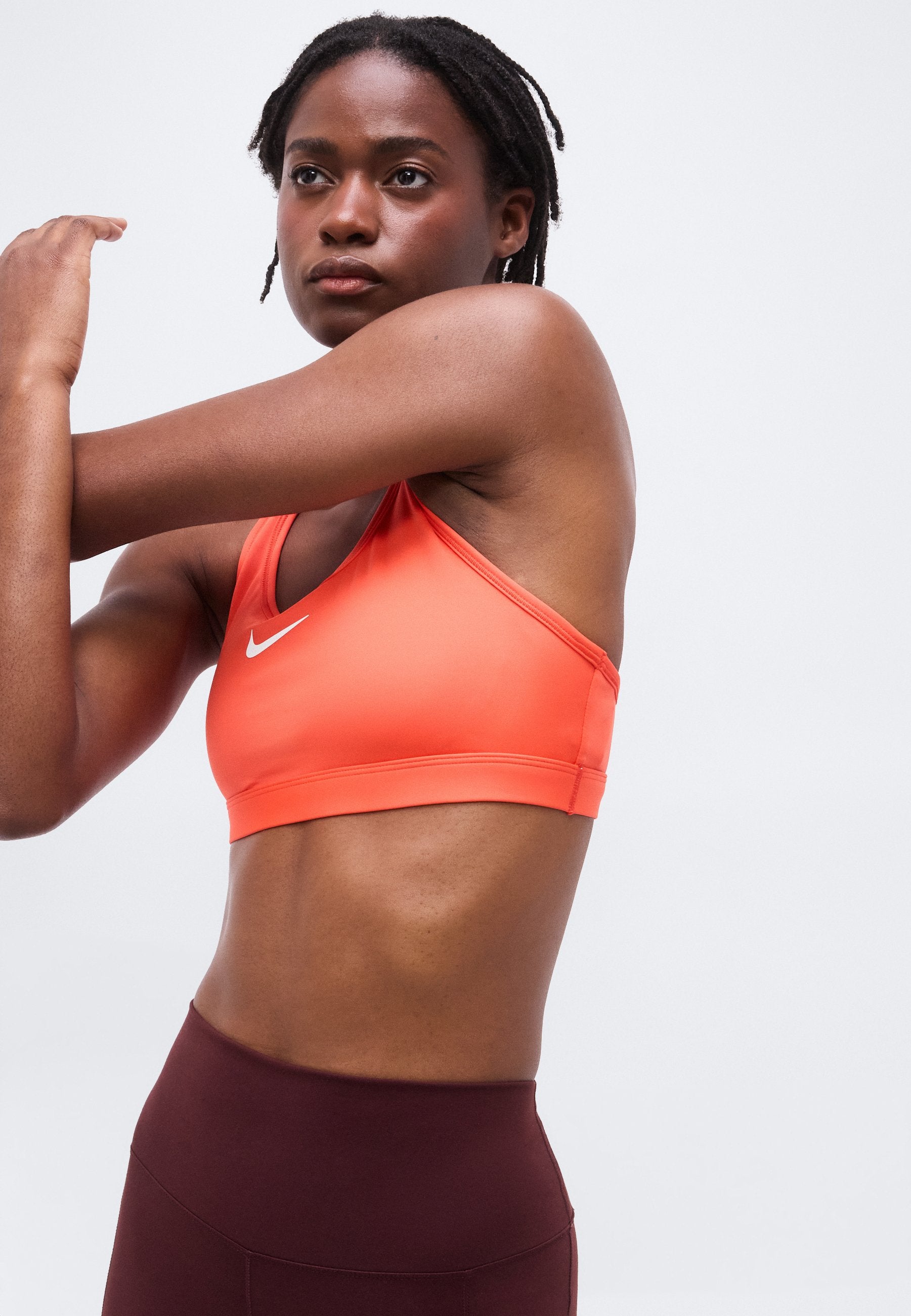 BRA - Medium support sports bra - light crimson/white