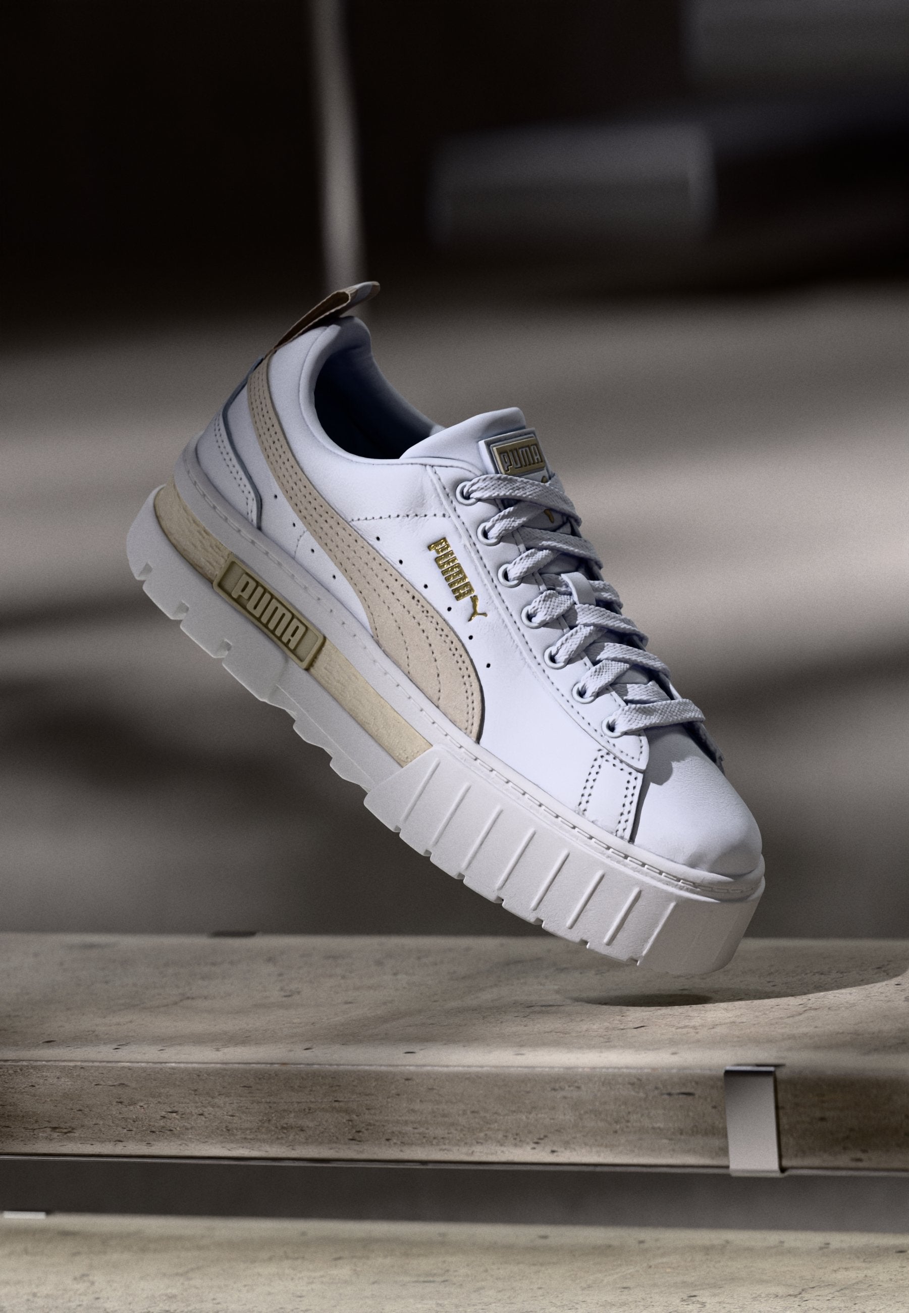 MAYZE LTH WN'S - Trainers - white/peyote