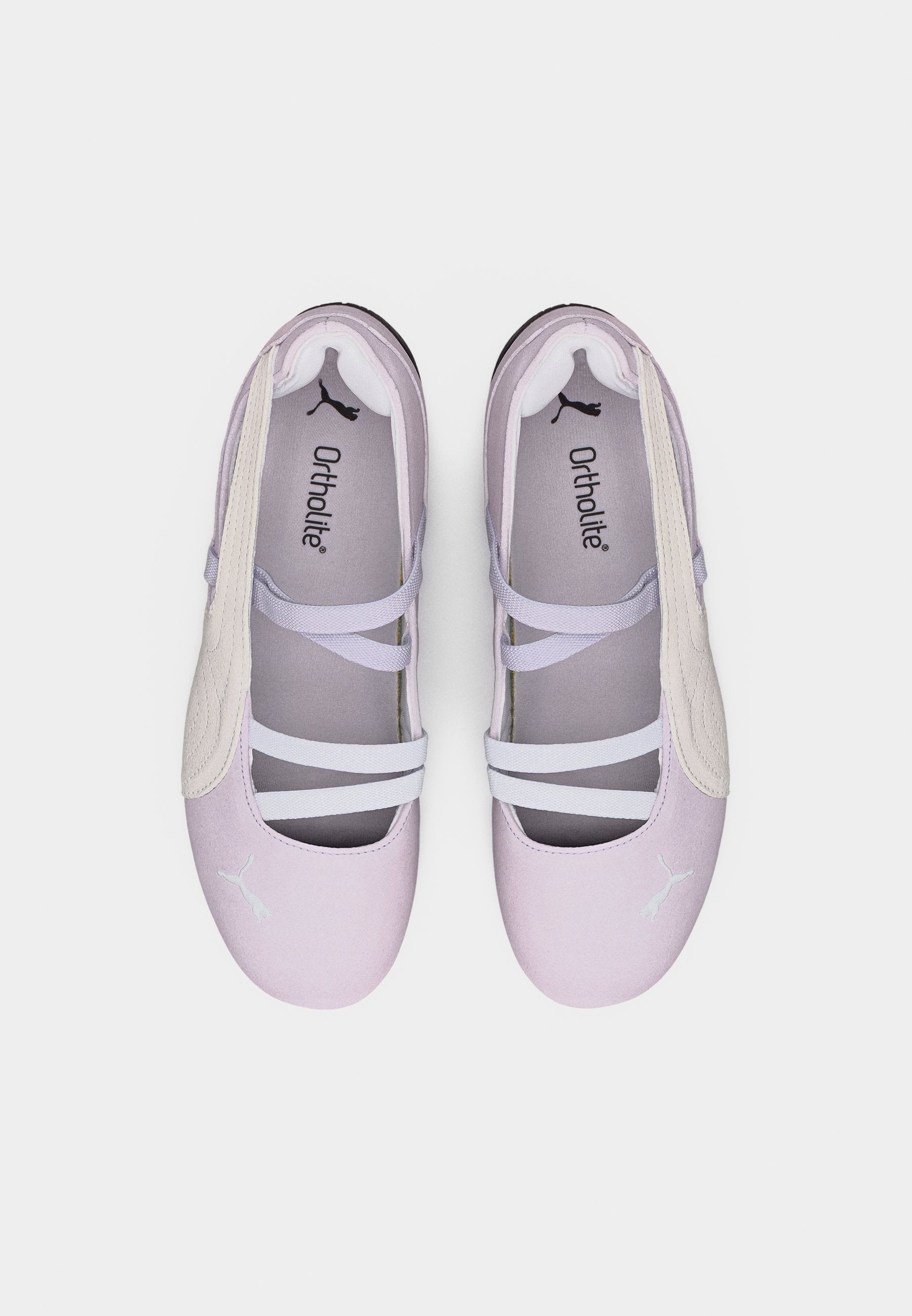 SPEEDCAT JR UNISEX - Ankle strap ballet pumps - lavender pop/white