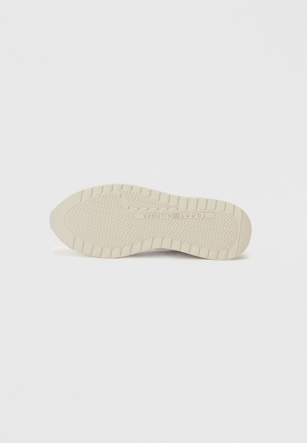 EMBOSSED TH MONOGRAM LEATHER TRAINERS - Trainers - white