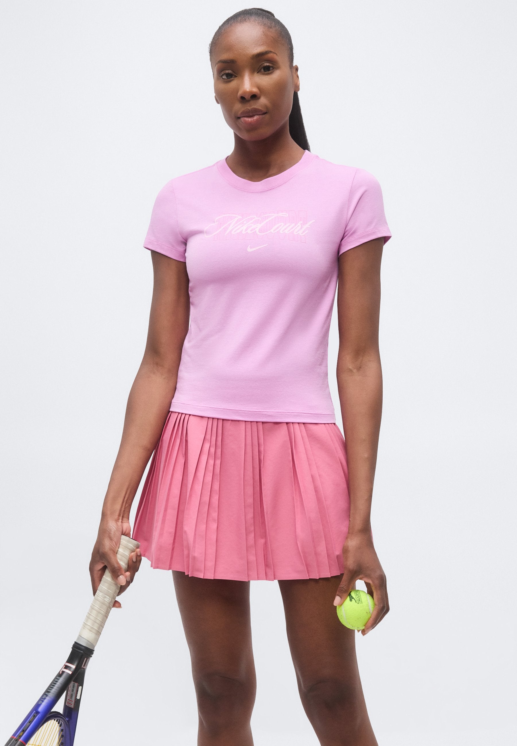 TEE HERITAGE COURT MOD - Print T-shirt - light magenta/pink foam