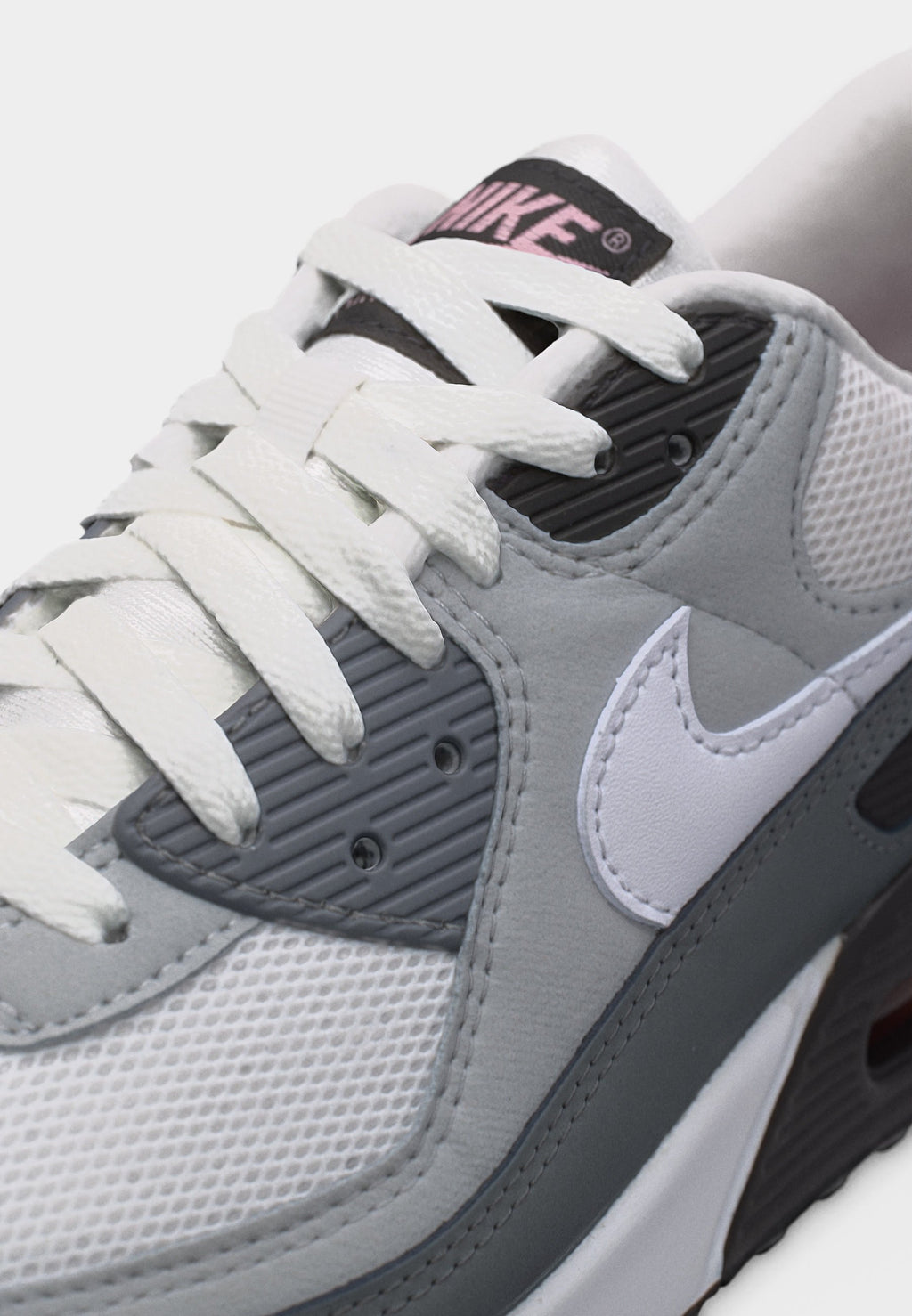 AIR MAX 90 UNISEX - Trainers - white/black/pink foam/anthracite/smoke grey