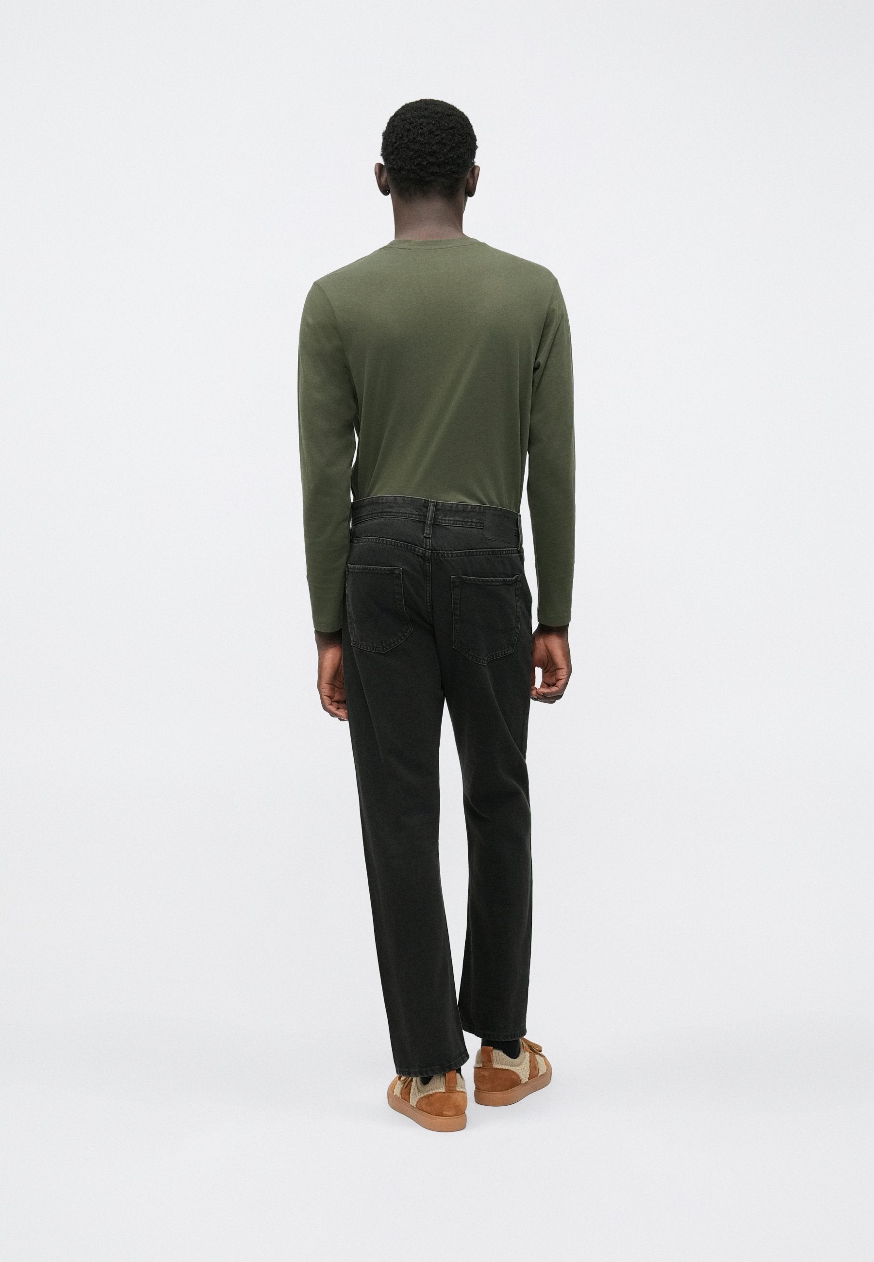 JJICHRIS JJORIGINAL - Straight leg jeans - Black