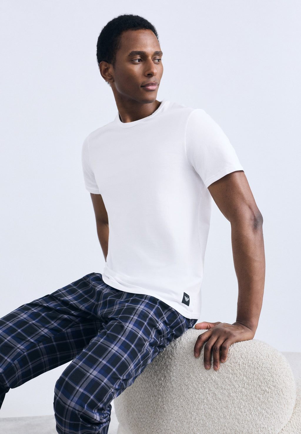 ESSENTIAL LOGOLABEL 2 PACK - Undershirt - ink/white