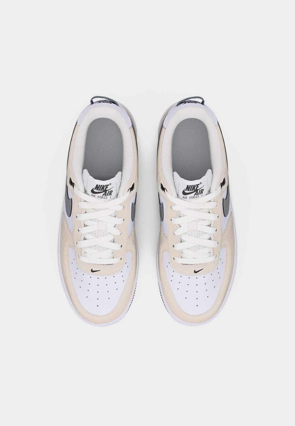 أحذية AIR FORCE 1 07 LV8 UNISEX - أبيض/رمادي معدني بارد/أسود/رمادي بارد/أبيض قمة