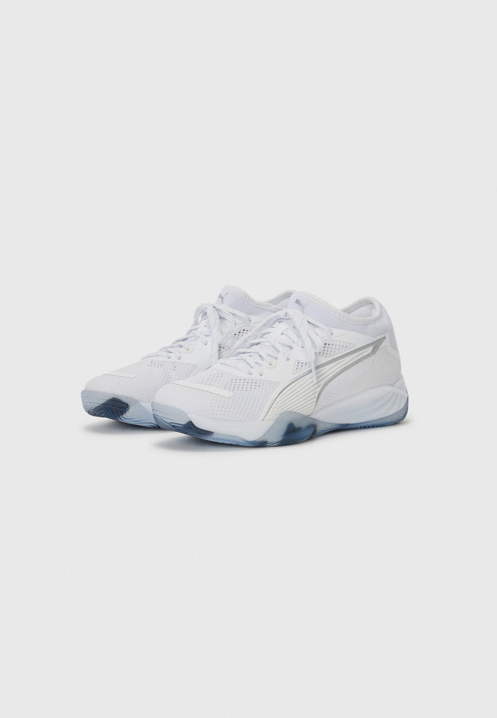 ELIMINATE NITRO UNISEX - Handball shoes - white/silver-coloured