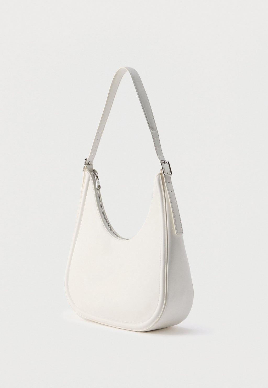 BOLD CRESCENT BAG - Handbag - white
