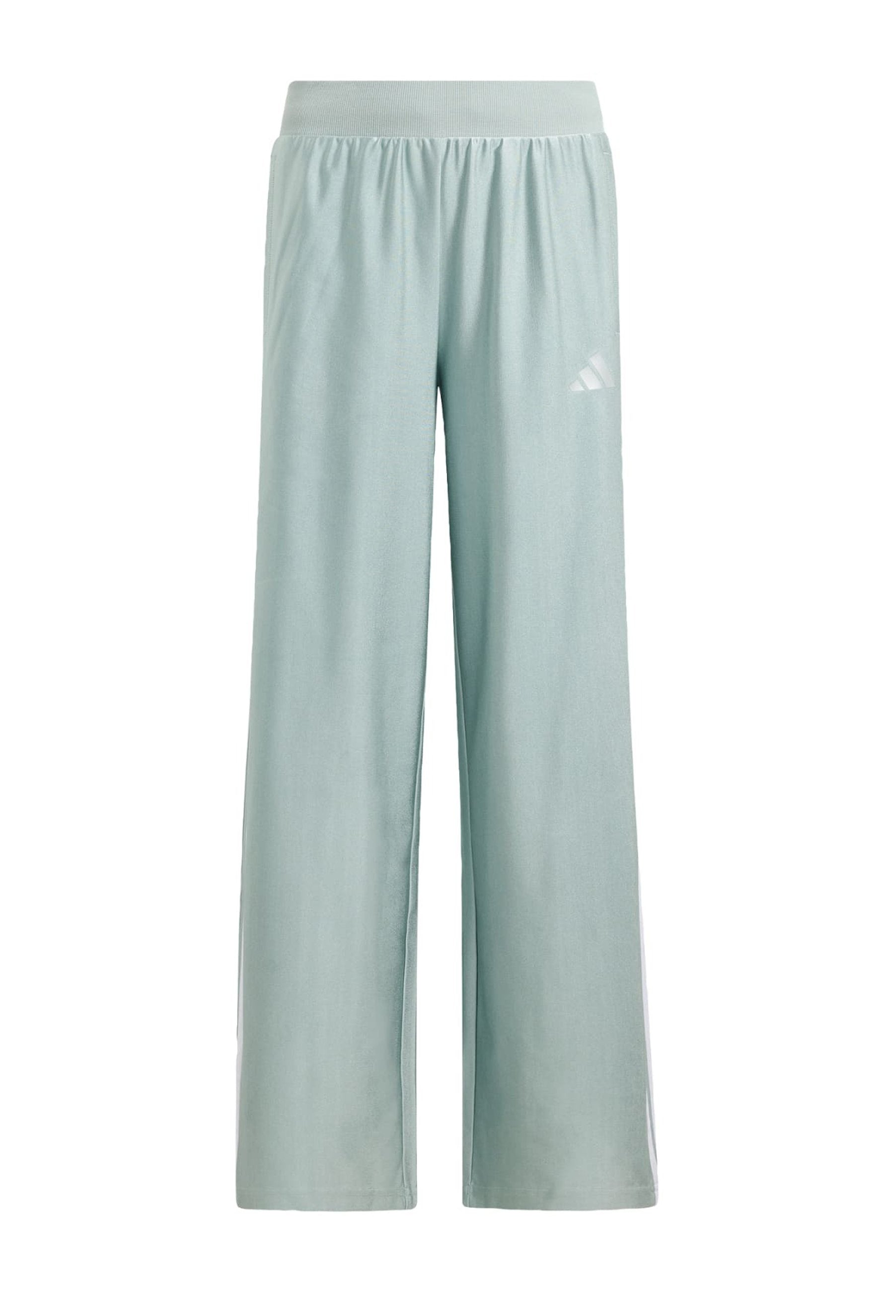 SEASONALS GLAM WIDE LEG PANTS JUNIOR UNISEX - Tracksuit bottoms - sage/silver met