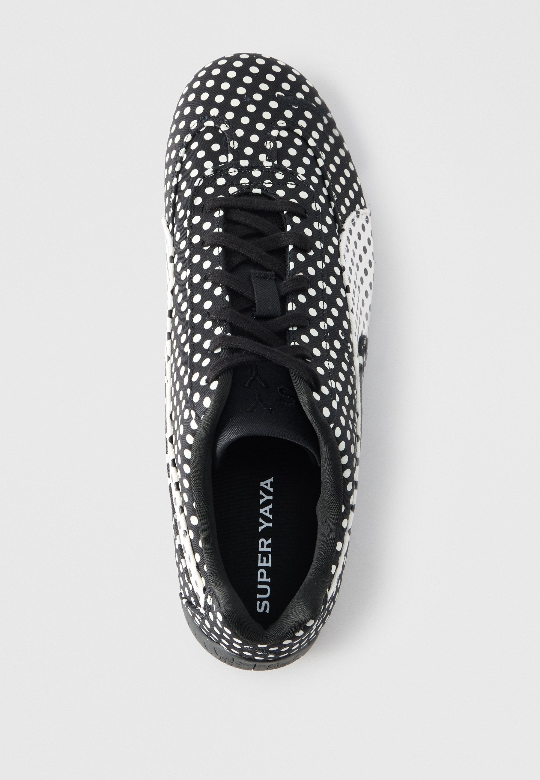 X SUPER YAYA SPEEDCAT POLKADOT I UNISEX - Spor Ayakkabı - black/white