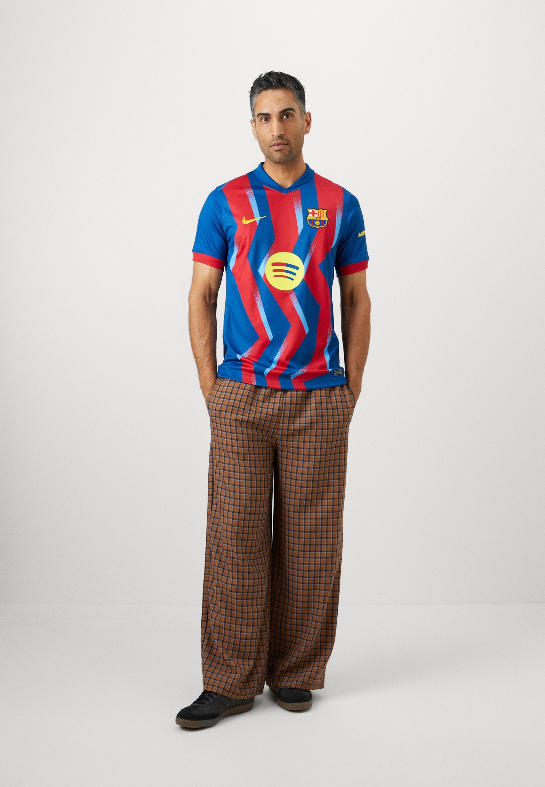FC BARCELONA - Spor Tişörtü - jimnastik mavisi/salsa kırmızısı/optik sarı