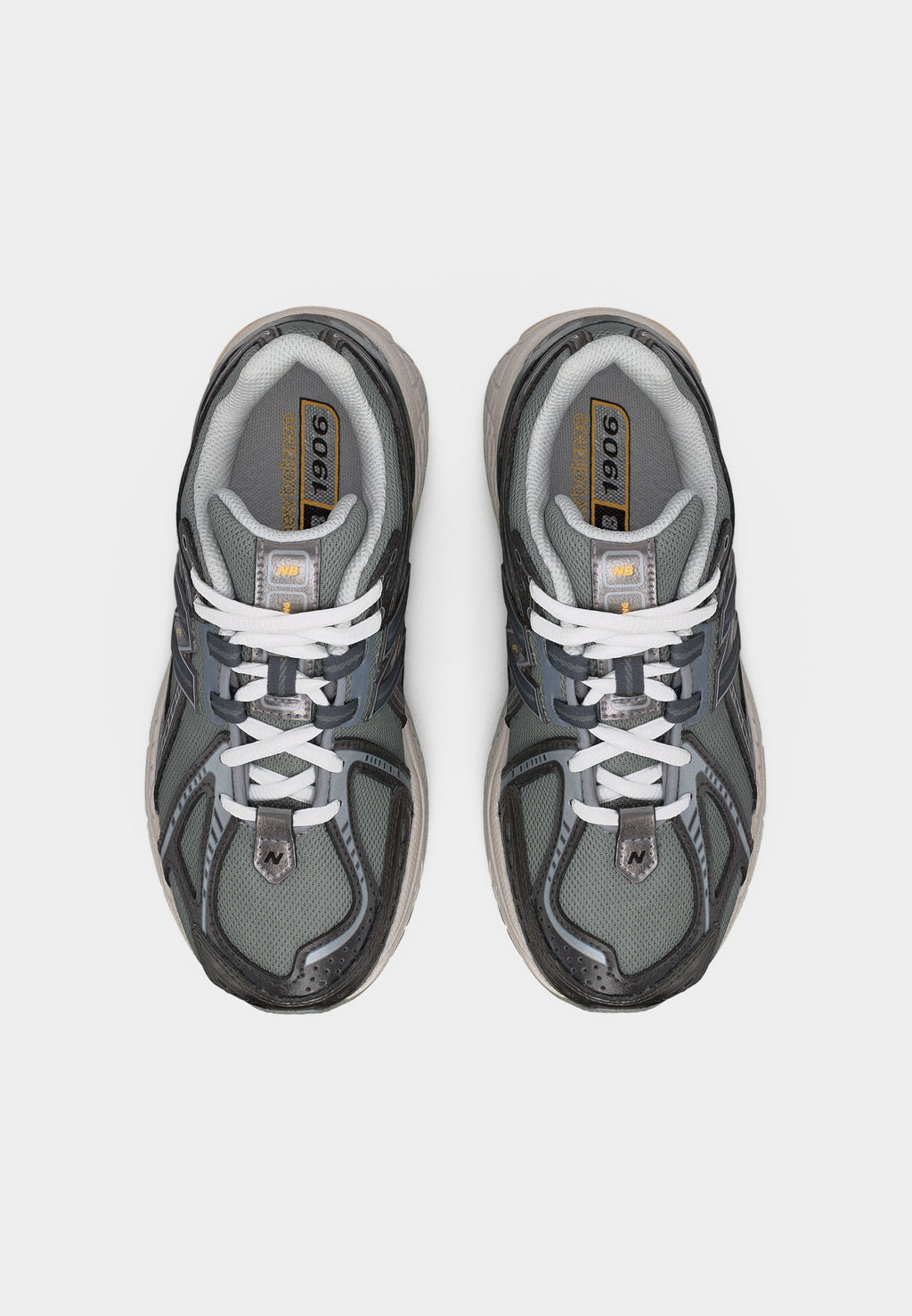 1906 UNISEX - Trainers - dark silver-coloured metallic/white