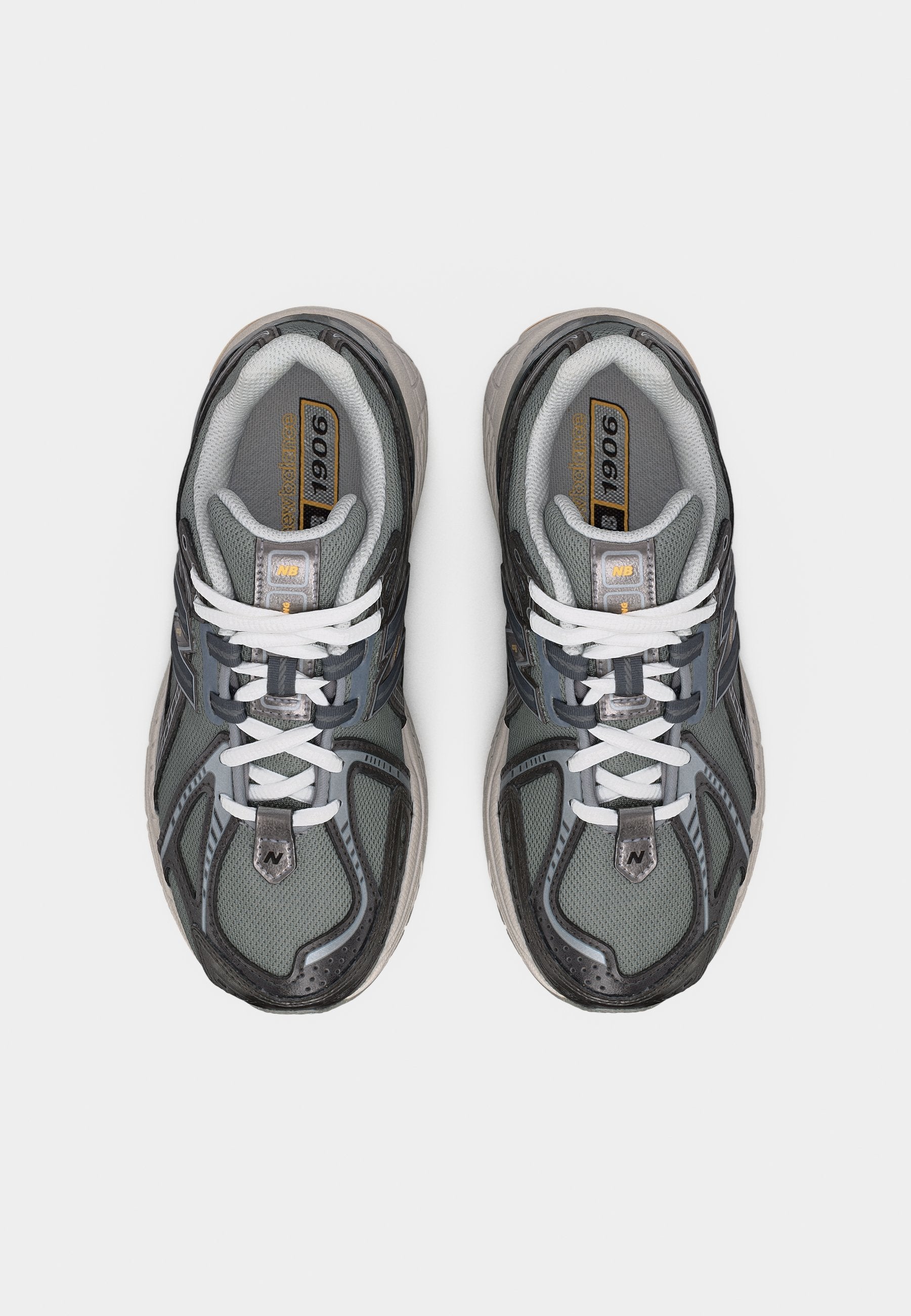 1906 UNISEX - Trainers - dark silver-coloured metallic/white