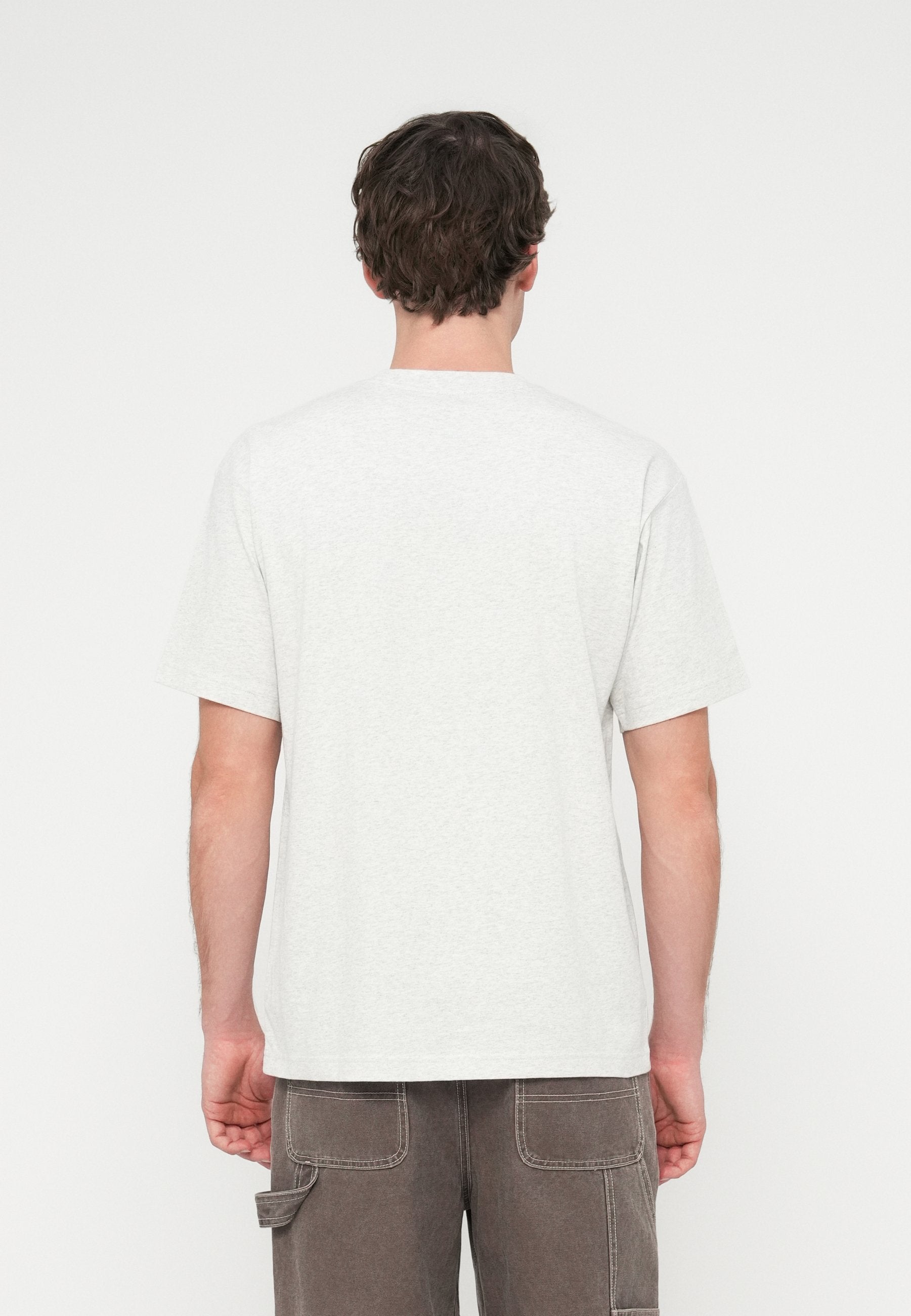 LX SS LOOSE FIT TSHIRT - Basic T-shirt - ash heather