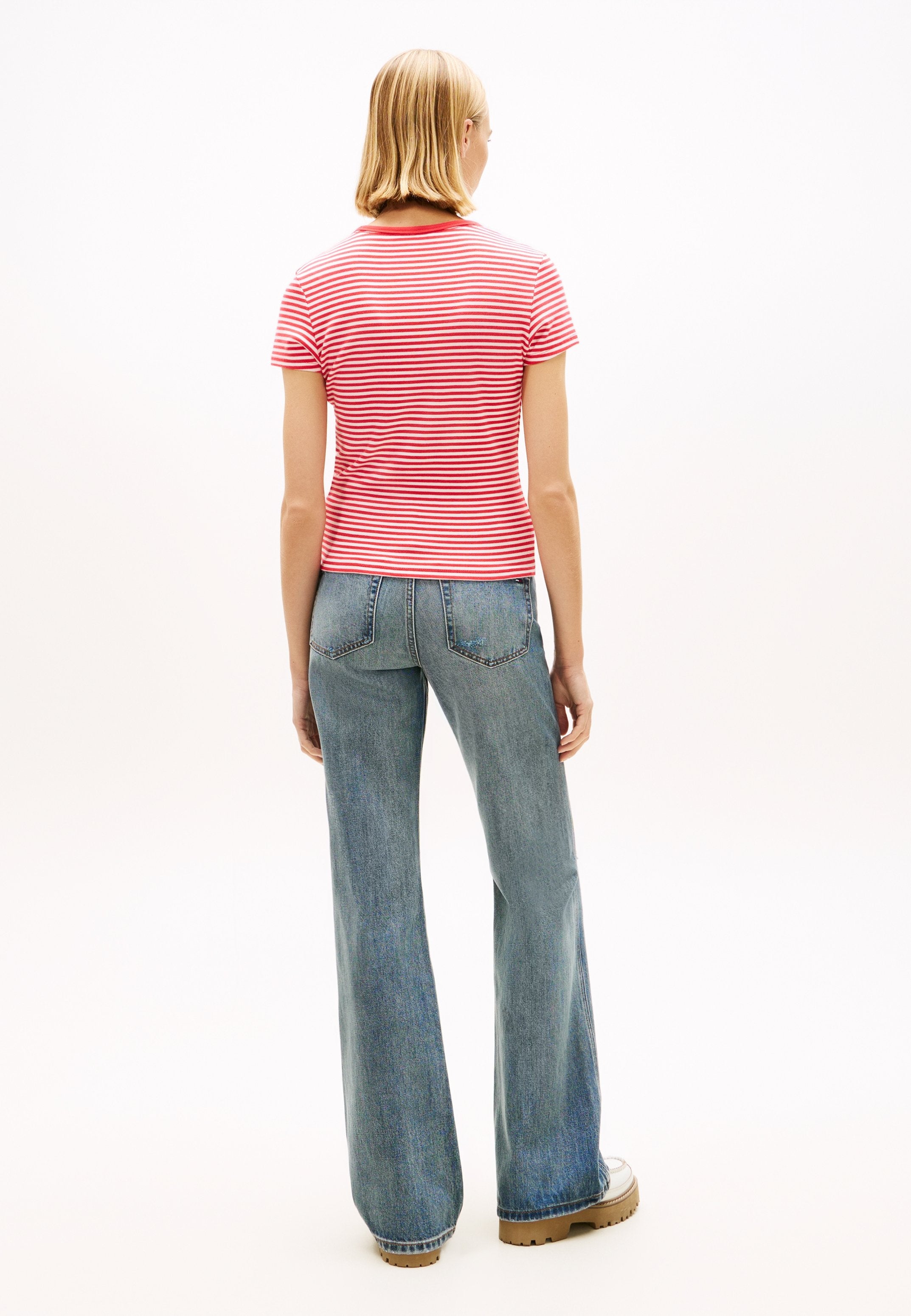 SLIM FIT - Print T-shirt - red