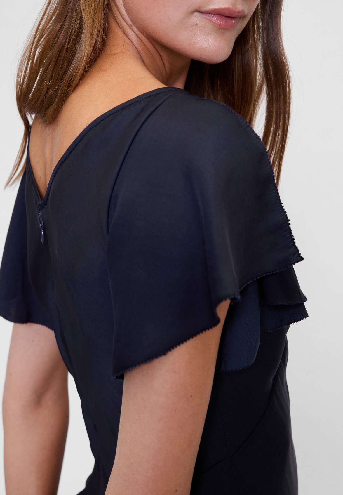 GAPSTUDIO SATIN MIDI DRESS - Cocktail dress / Party dress - navy uniform