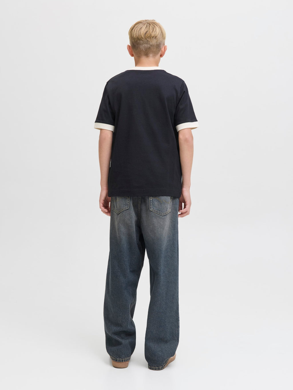 JJIRON JJORIGINAL SQ 311 JNR Junior - Jean à coupe droite - denim bleu