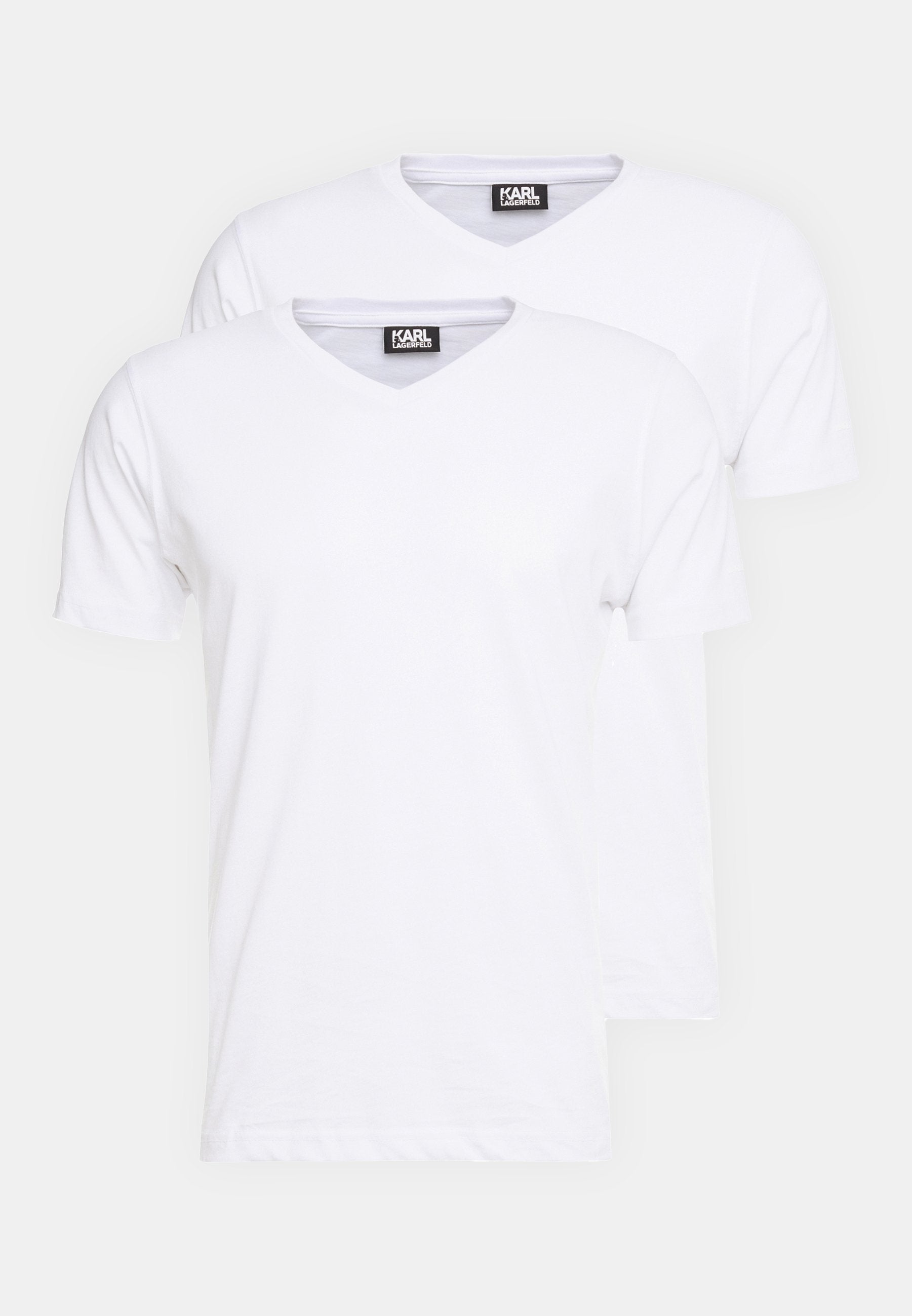 V NECK 2 PACK - Basic T-shirt - white