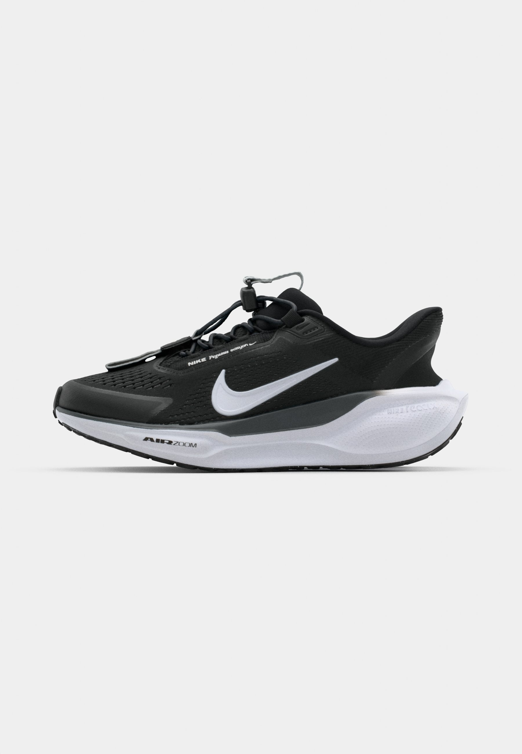 PEGASUS EASYON - Road running shoes - black/white/anthracite/photon dust/volt