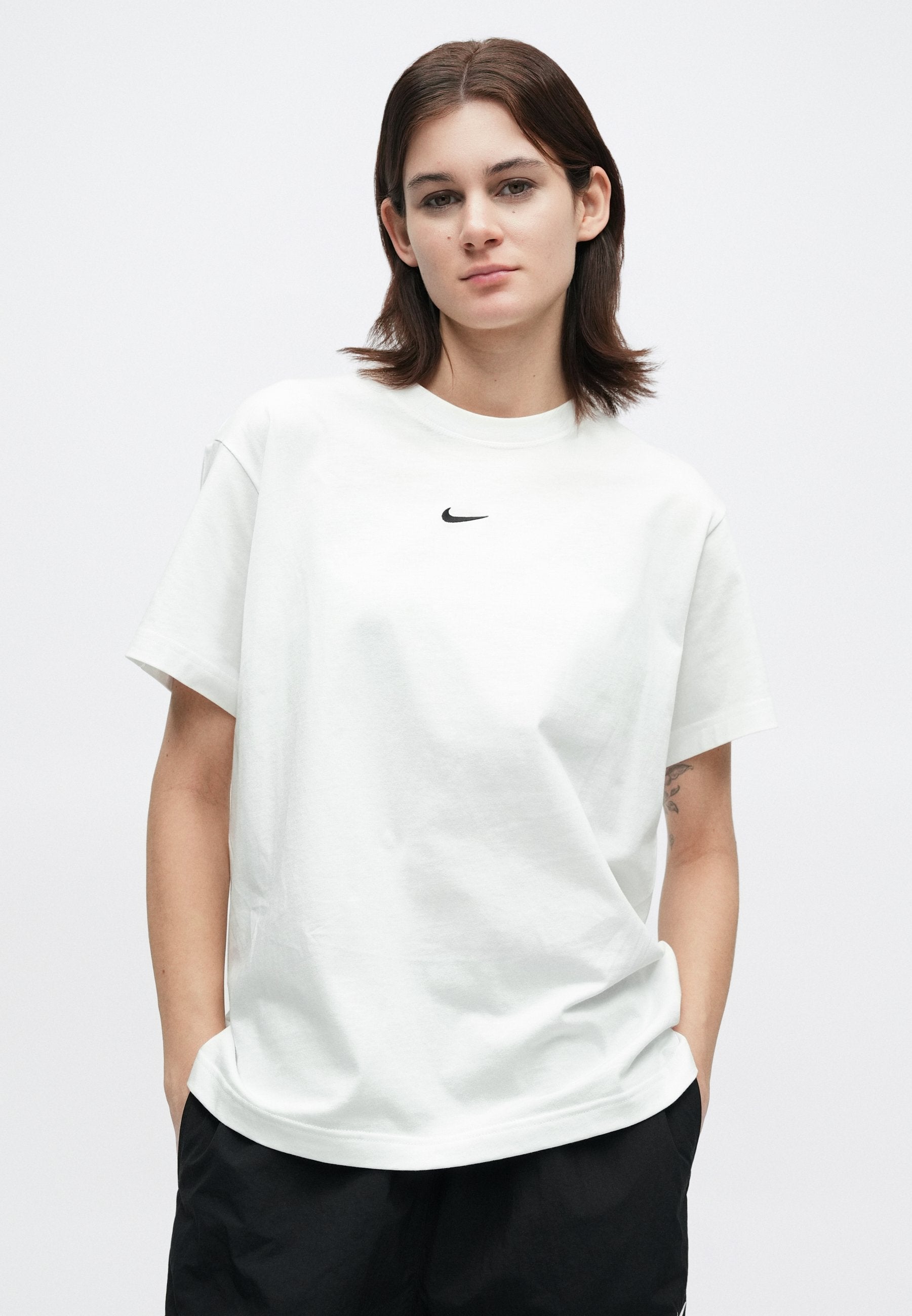 CLASSIC TEE - Basic T-shirt - white/black