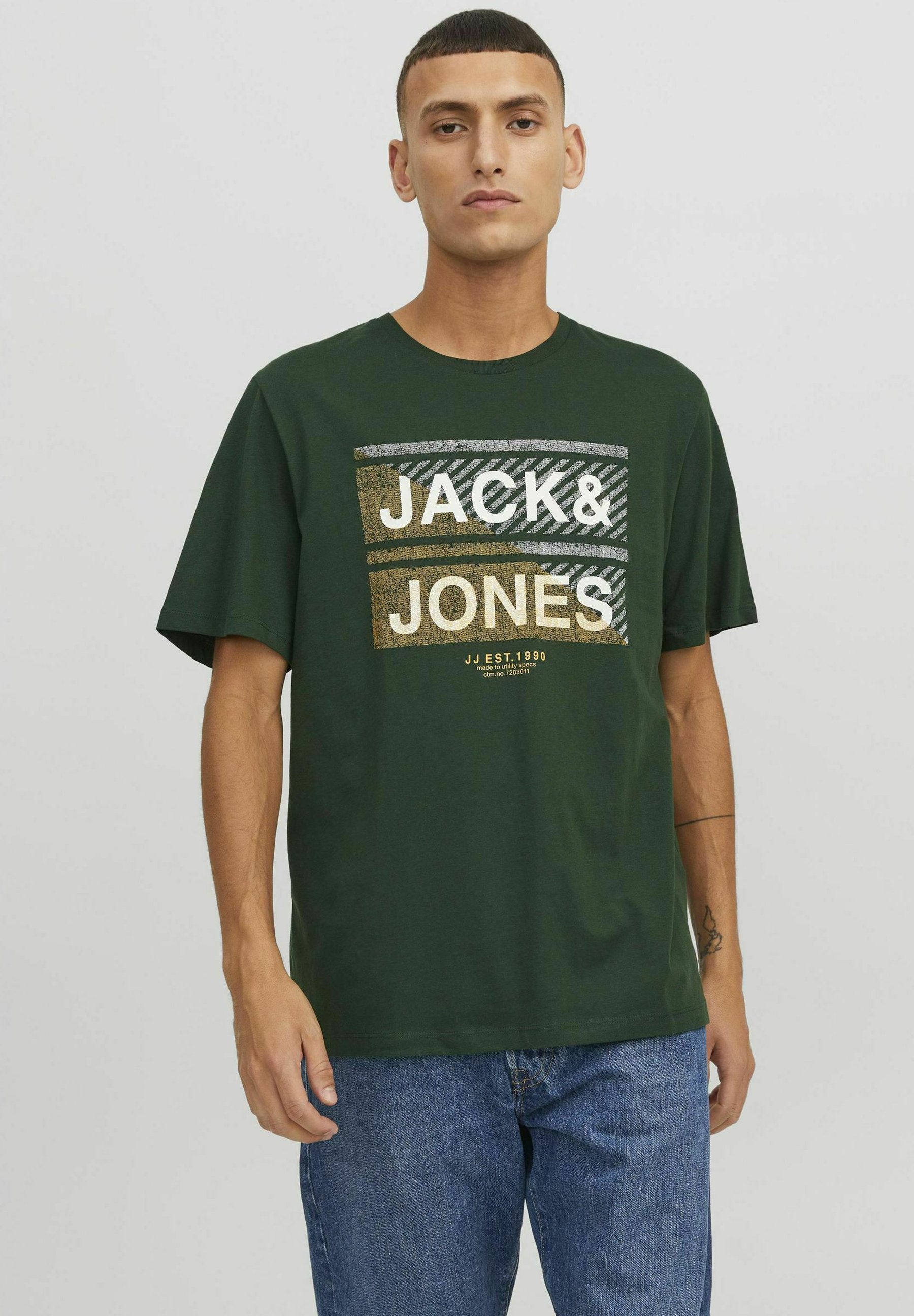3-pack Printed - Print T-shirt - black