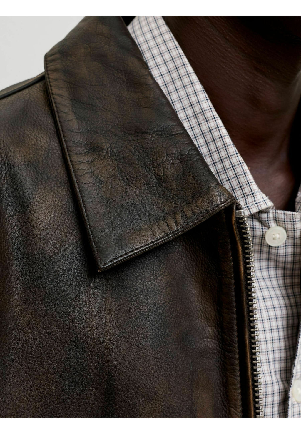 Leather Leather - Leather jacket - chocolate brown