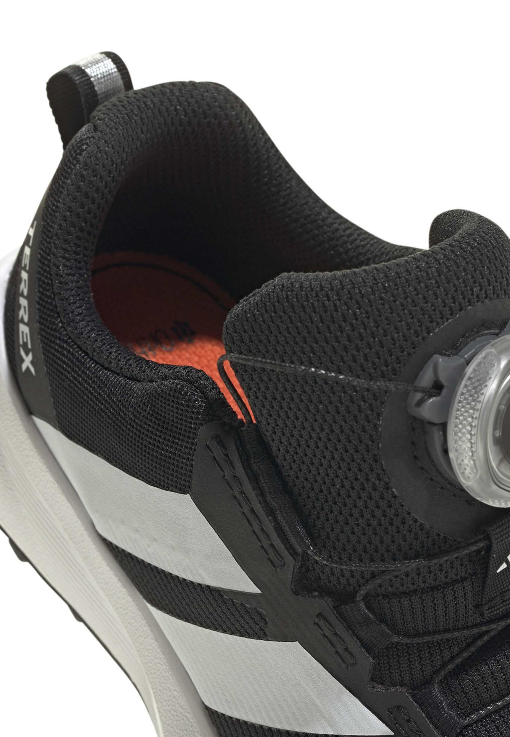 AGRAVIC UNISEX - Trail running shoes - core black/ftwr white/semi impact orange