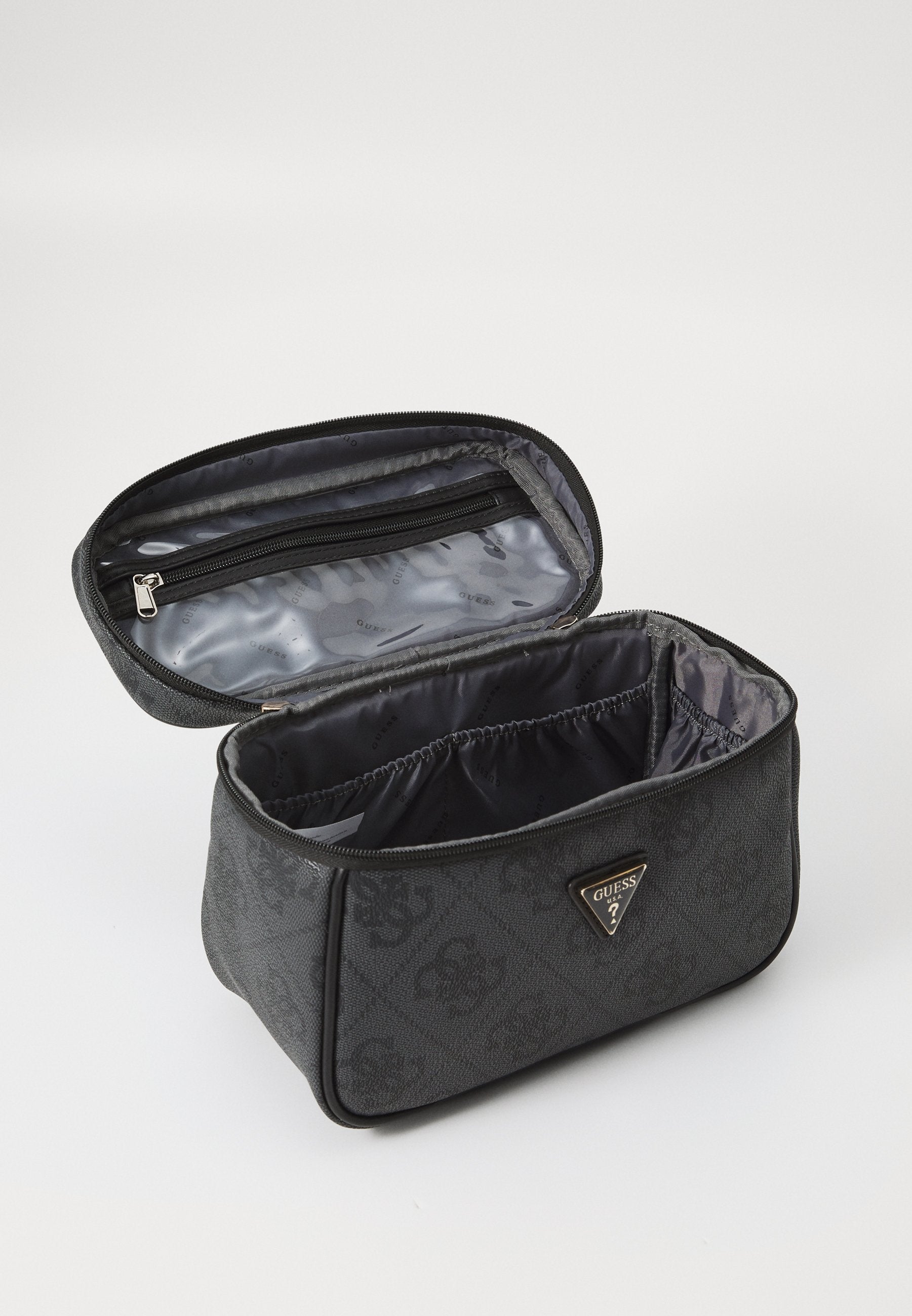 BERTA TOILETRY TRAIN CASE - Wash bag - coal