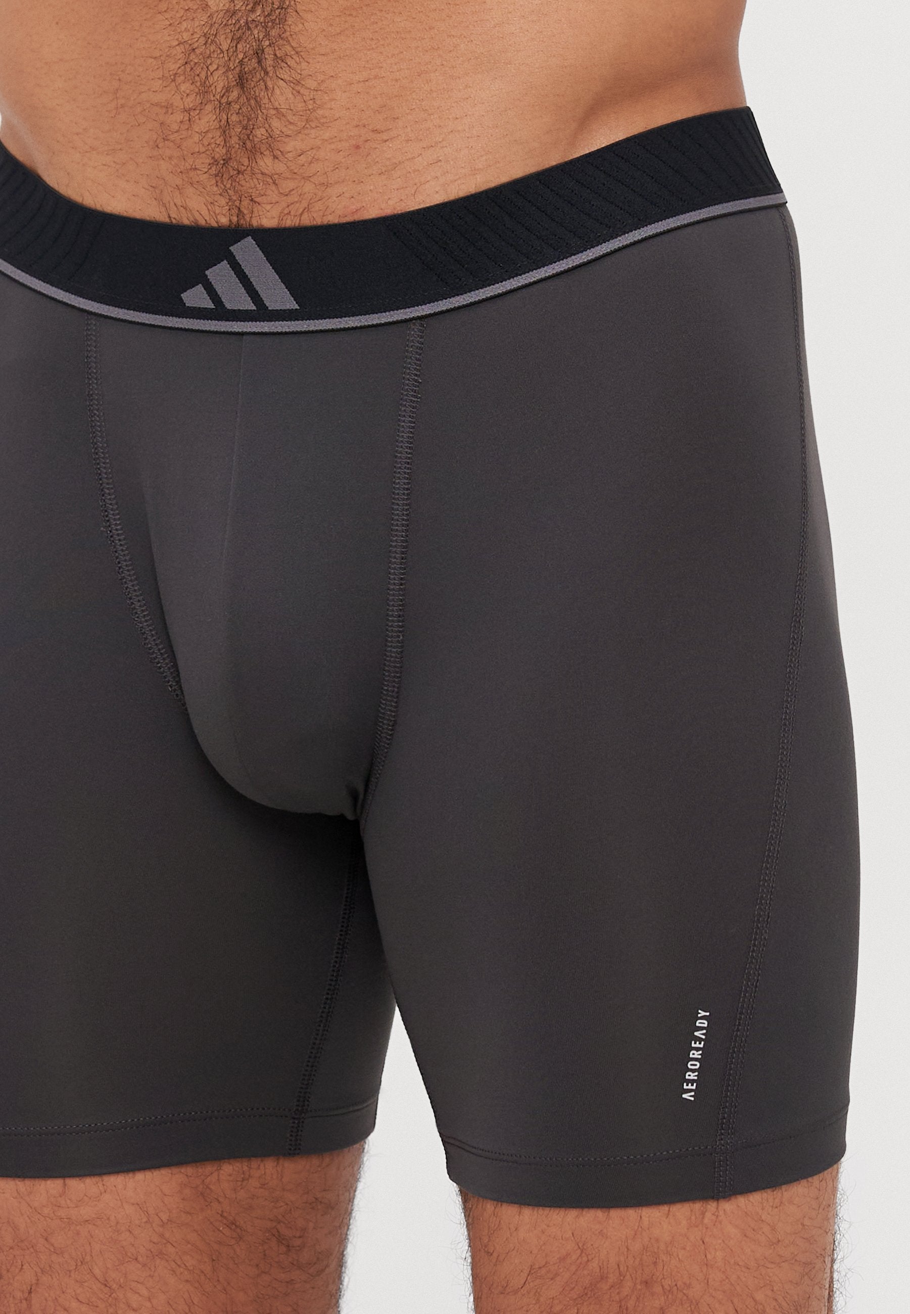 BOXER BRIEF 3 PACK - Boxer briefs - black/dark grey/grey