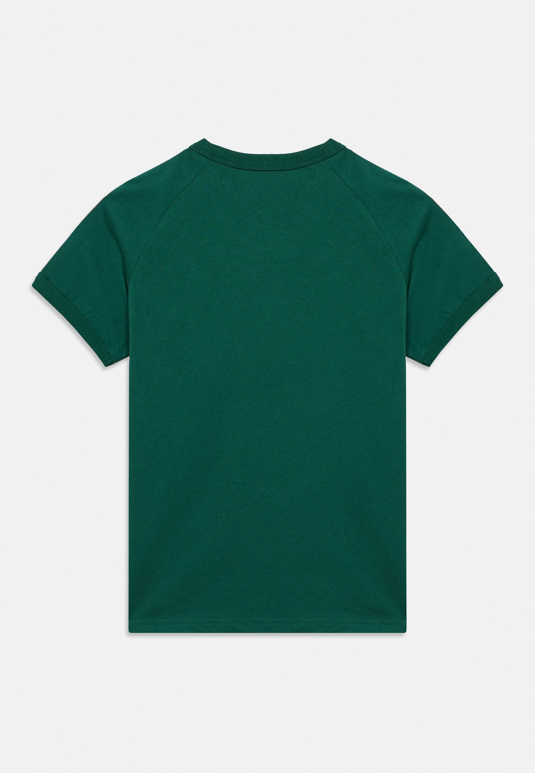 3 STRIPE TEE UNISEX - Print T-shirt - team dark green/white