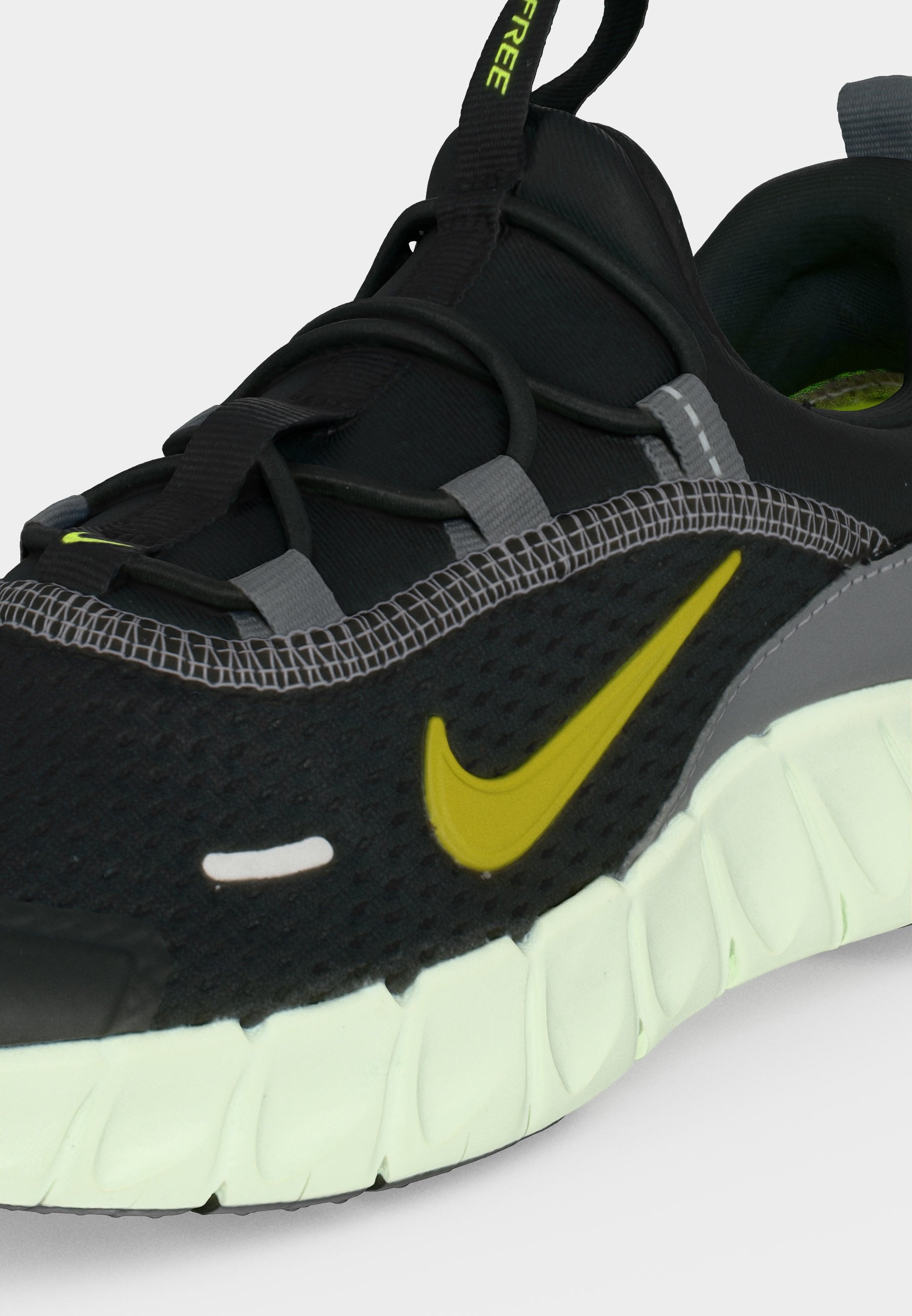 FREE RIDE UNISEX - Road running shoes - black/saffron quartz/pencil point/volt ice/volt tint