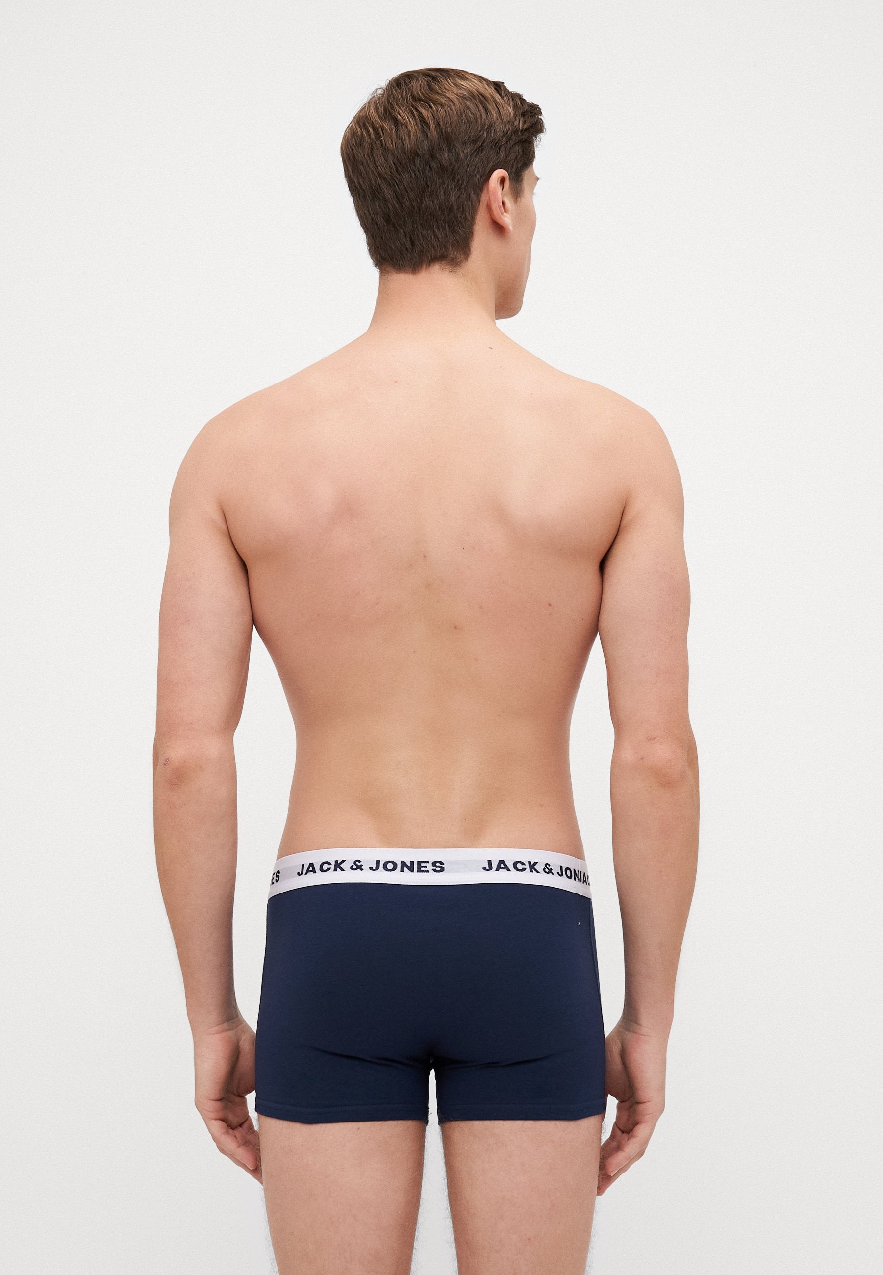 JACSOLID TRUNKS 12 PACK - Trunks - navy/black/dark grey melange
