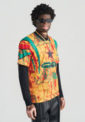 GRAPHIC - Print T-shirt - green/yellow/better scarlet