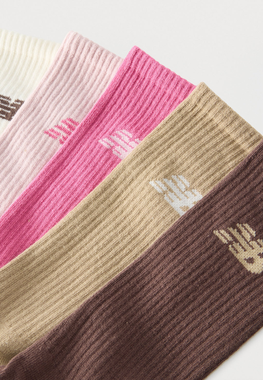 حزمة 6 SOCKS SEASONAL CREW UNISEX - جوارب - وردي فاتح/وردي/أبيض