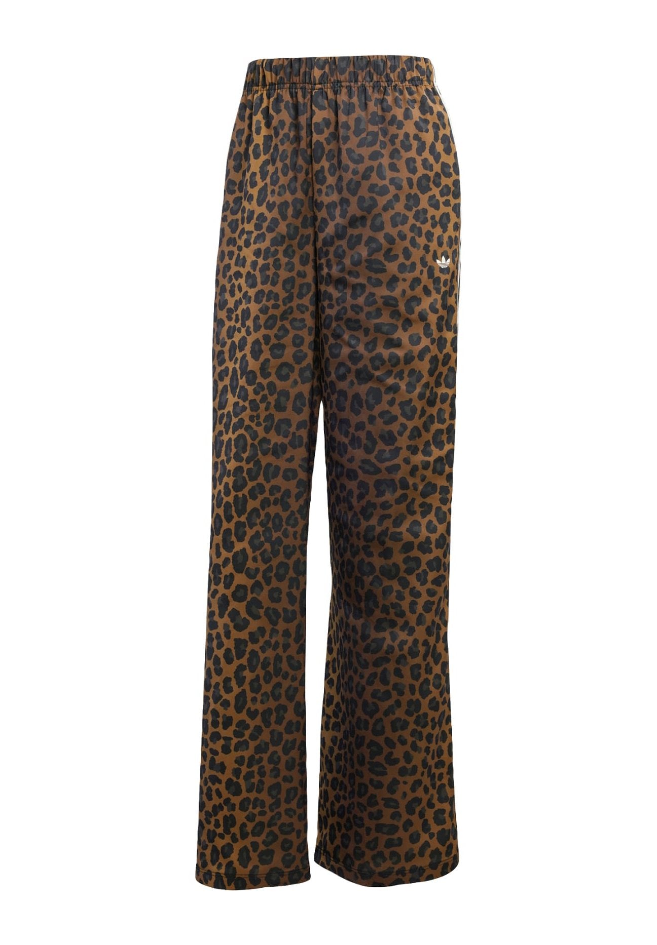 WIDE LEG LEO PRINT SATIN PANTS - Tracksuit bottoms - multicolor bronze strata