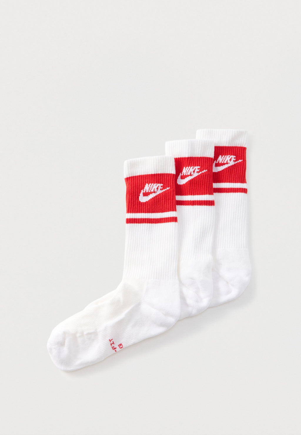UNISEX 3 PACK - Socks - white/red