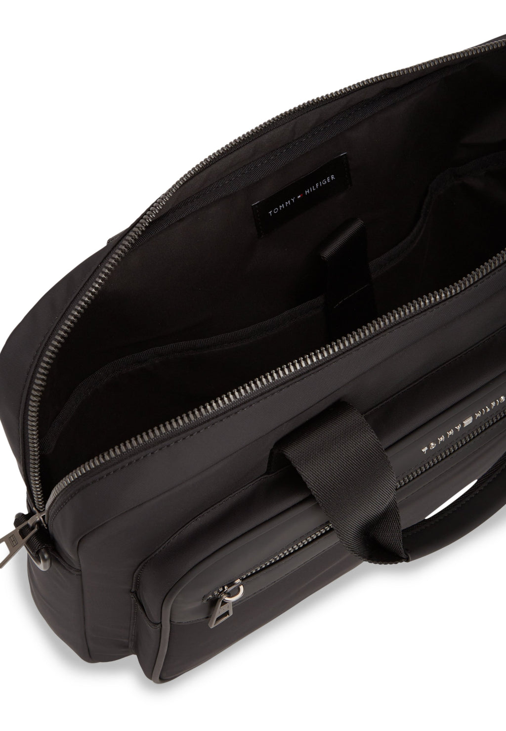 METAL LOGO LAPTOP BAG - Laptop bag - black