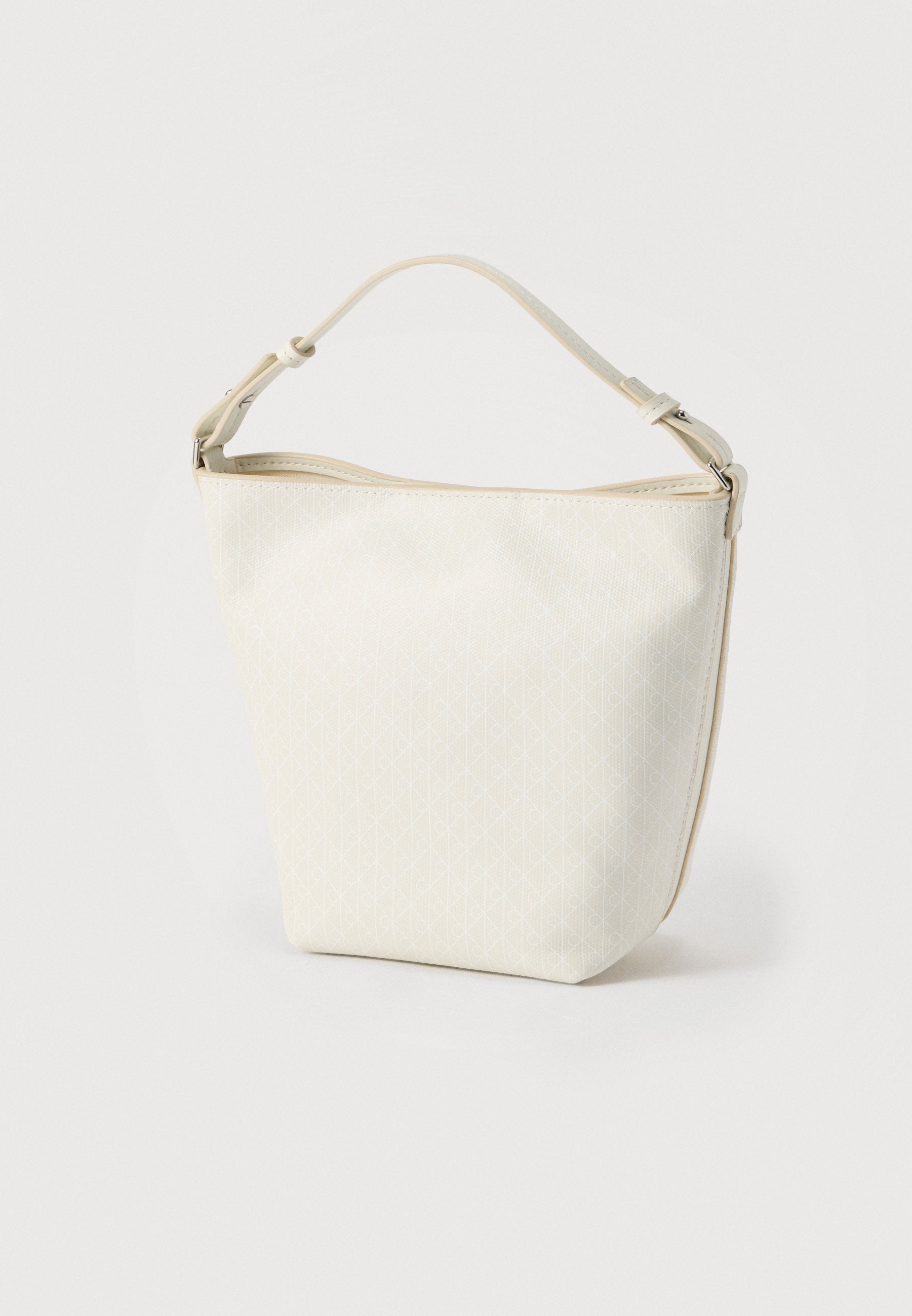 EMBLEM BUCKET CROSSBODY SET - Handbag - white