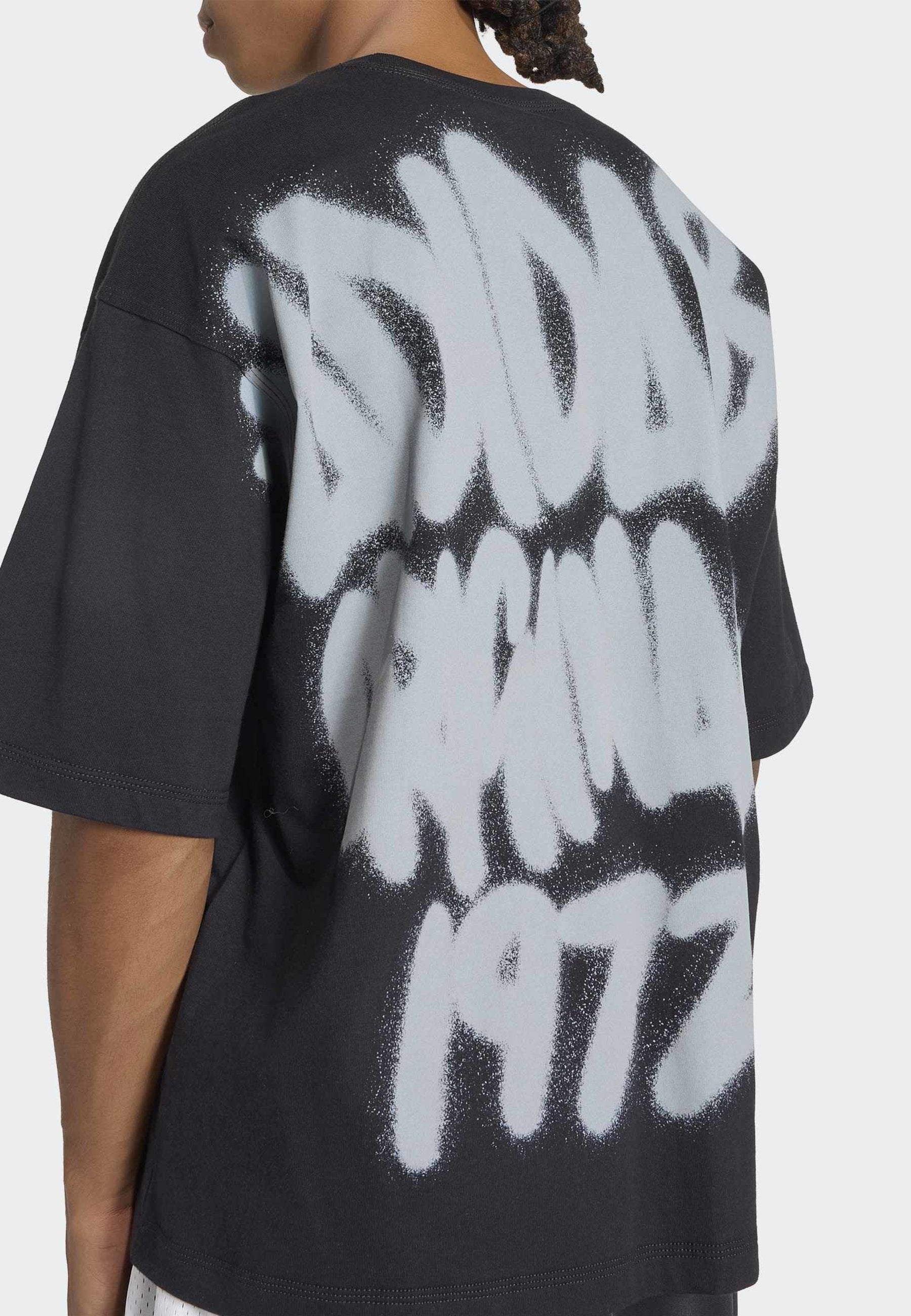AIRBRUSH LOGO UNISEX  - Print T-shirt - black