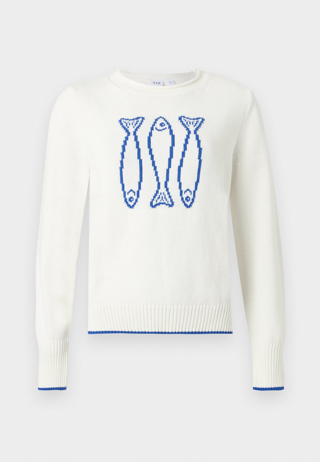 INTARSIA CREW - Jumper - white