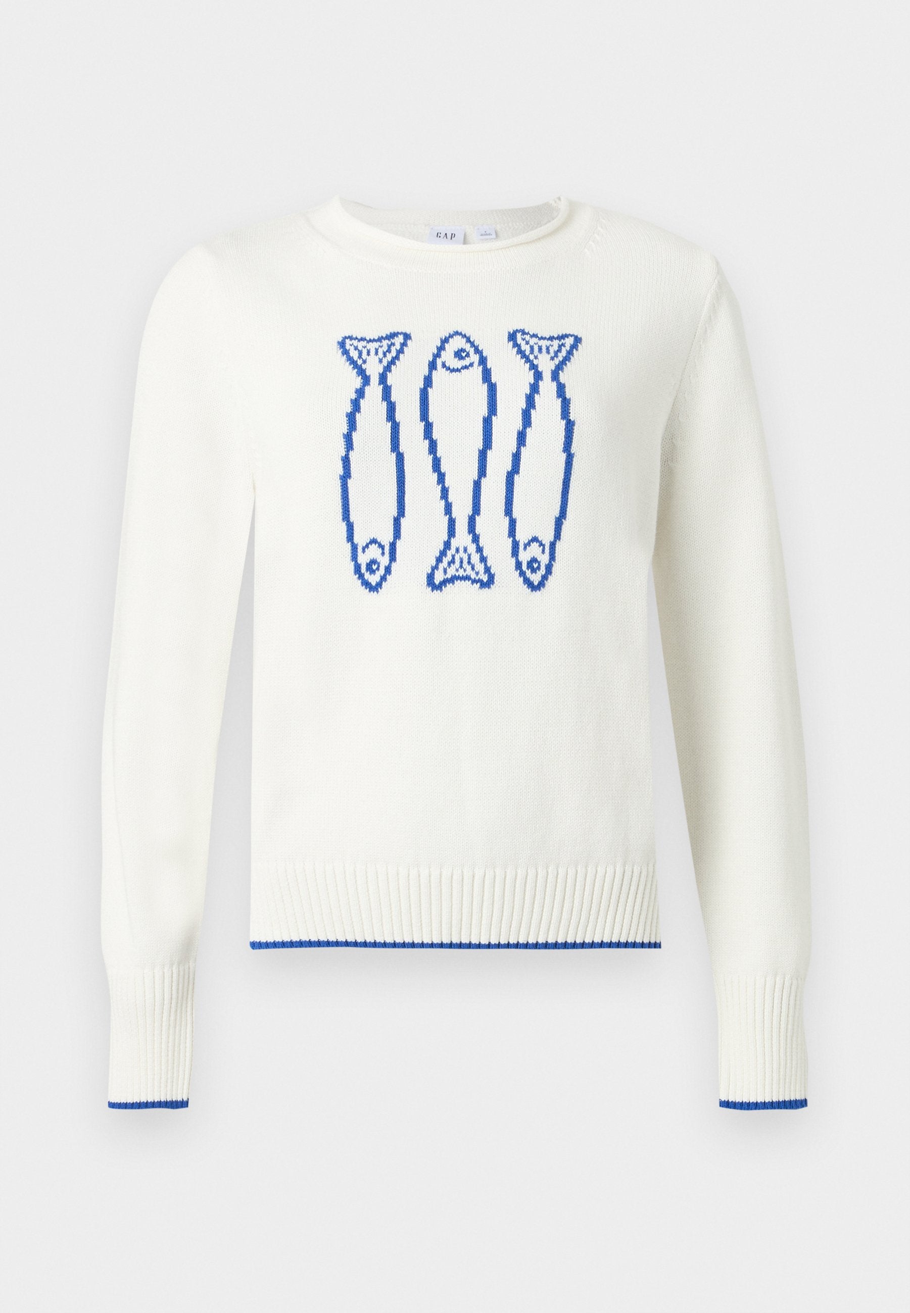 INTARSIA CREW - Jumper - white
