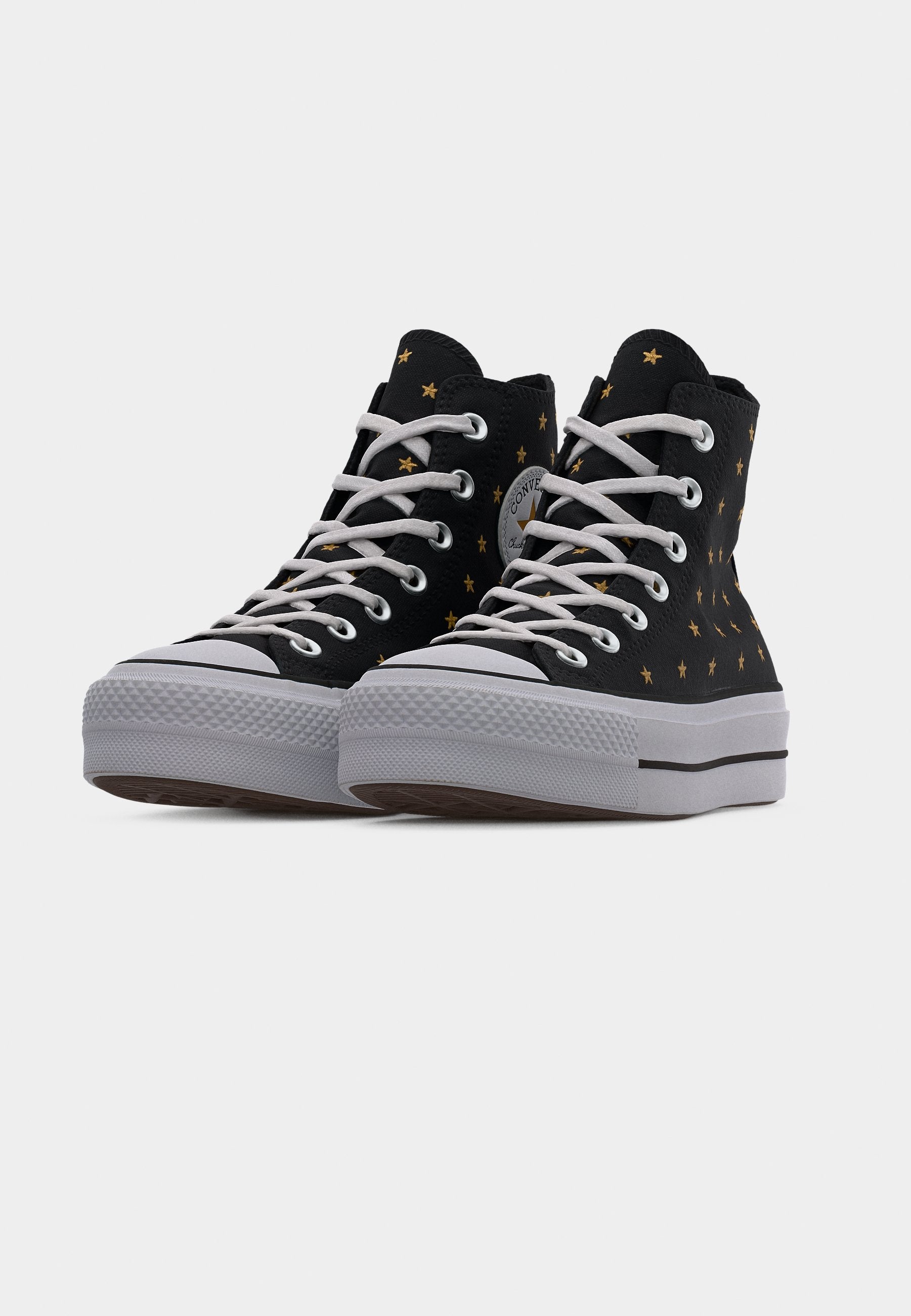 CHUCK TAYLOR ALL STAR LIFT - Bilekli spor ayakkabı - siyah/bal rengi/beyaz